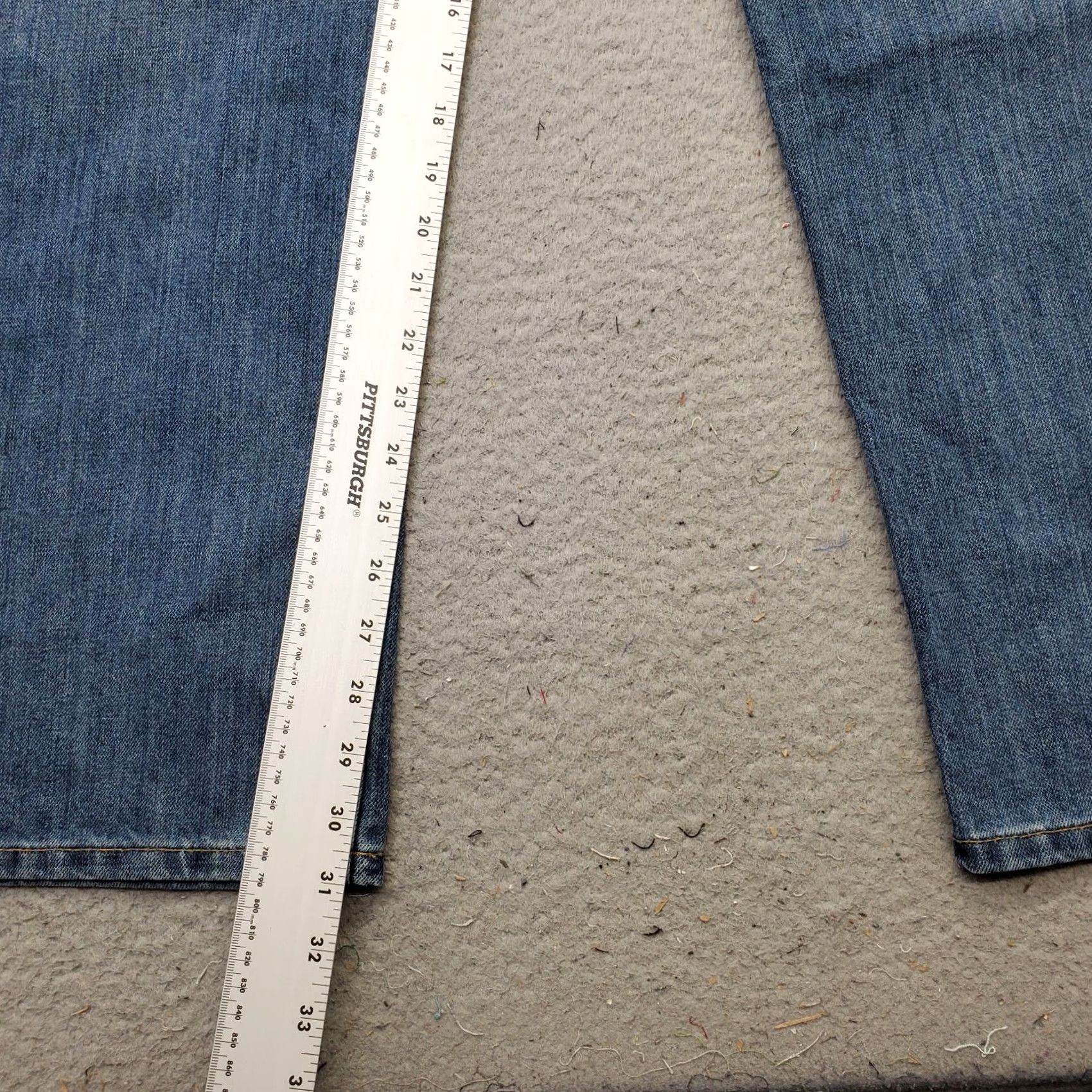 Carhartt Carhartt Jeans Mens 42x32 Blue Denim Regular Fit Straight Leg Workwear Stretch Jeans Size US 42 / EU 58 - 4 Thumbnail