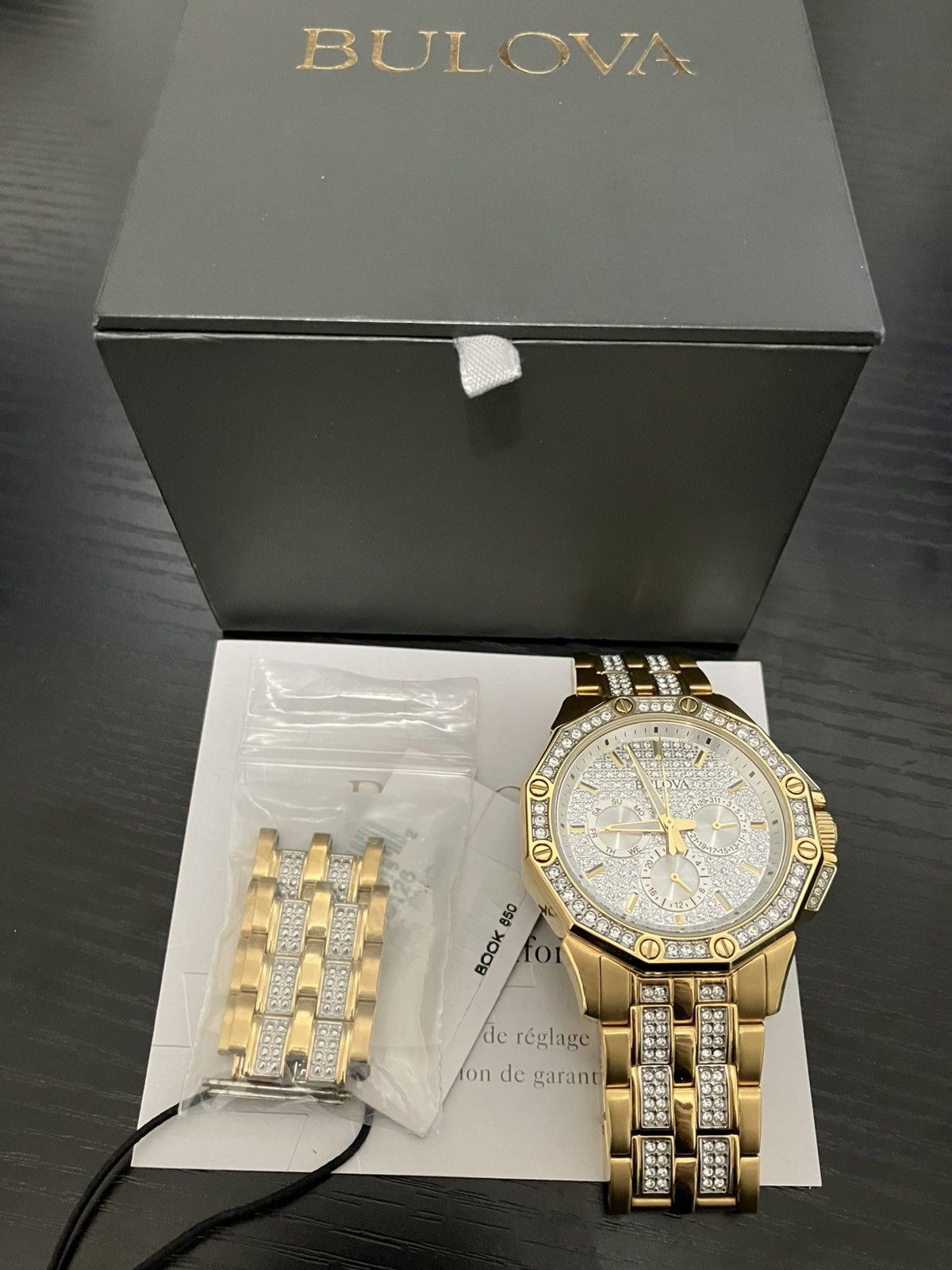 Bulova Bulova Octava Crystal Gold Watch Size ONE SIZE - 8 Thumbnail