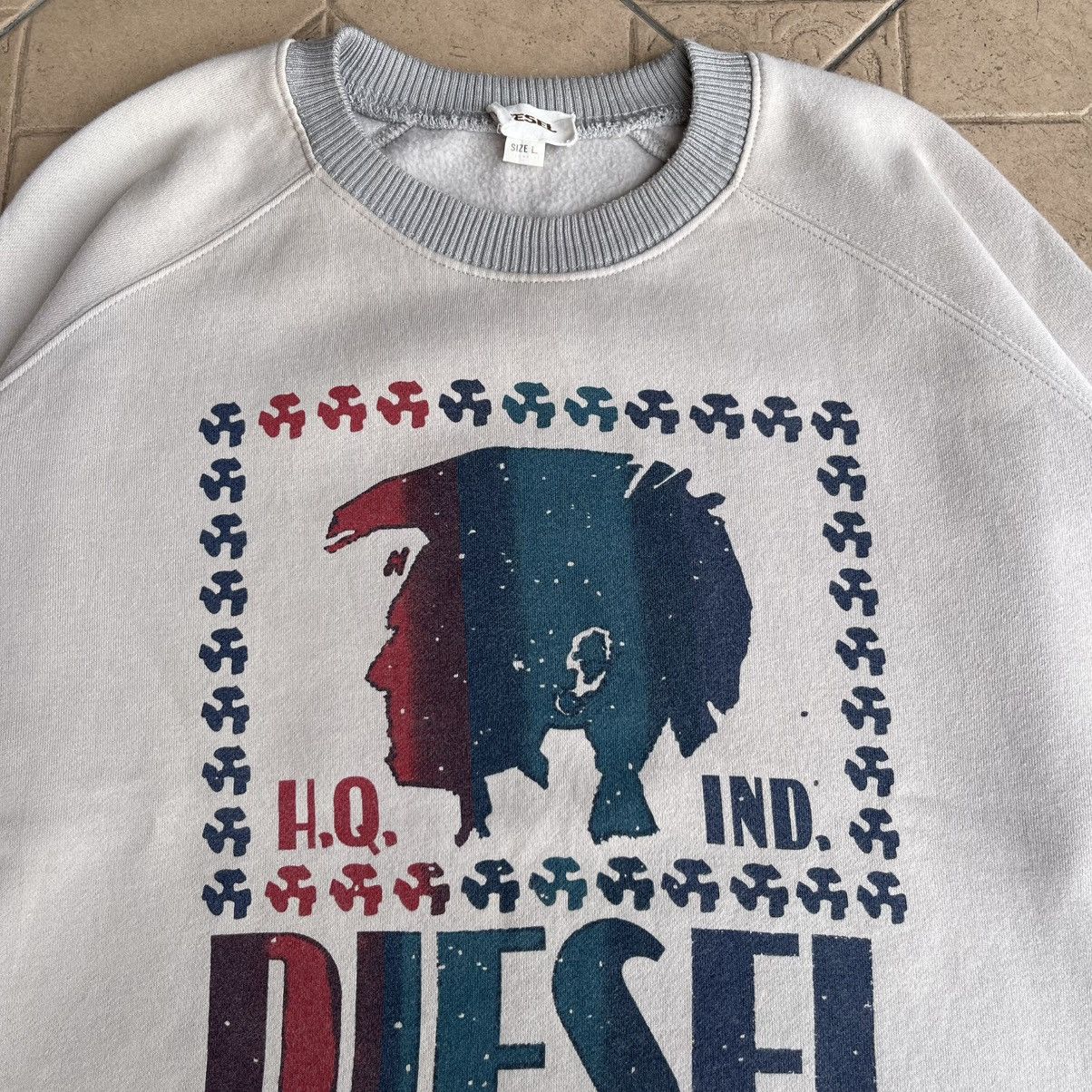 Diesel × Vintage Diesel Sweatshirt Size M to L Size US L / EU 52-54 / 3 - 3 Thumbnail