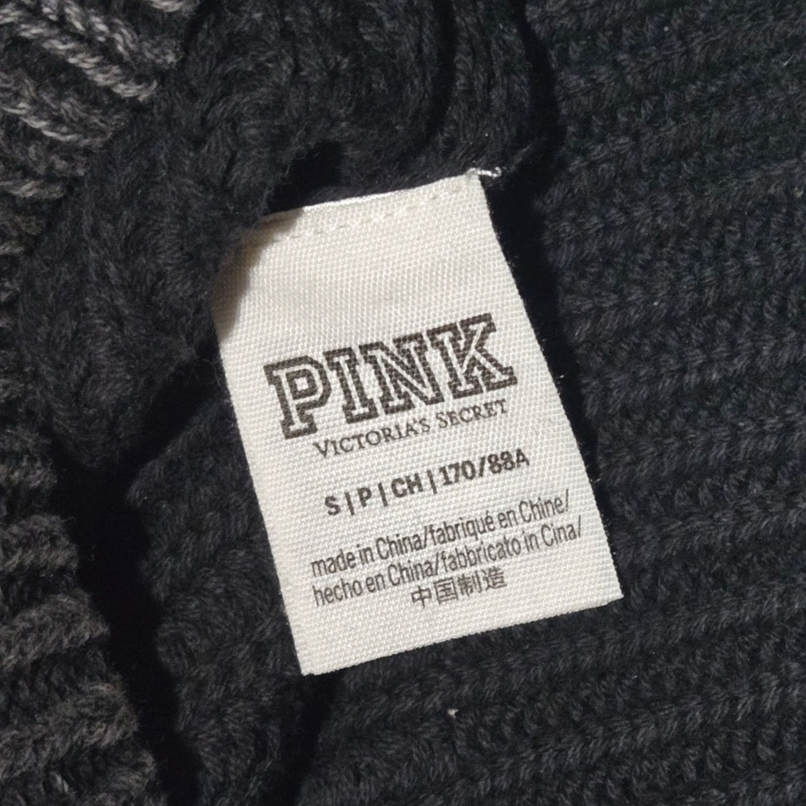Victoria's Secret Gray V Neck Oversized Chunky Knit Sweater Size Small Size S / US 4 / IT 40 - 9 Thumbnail