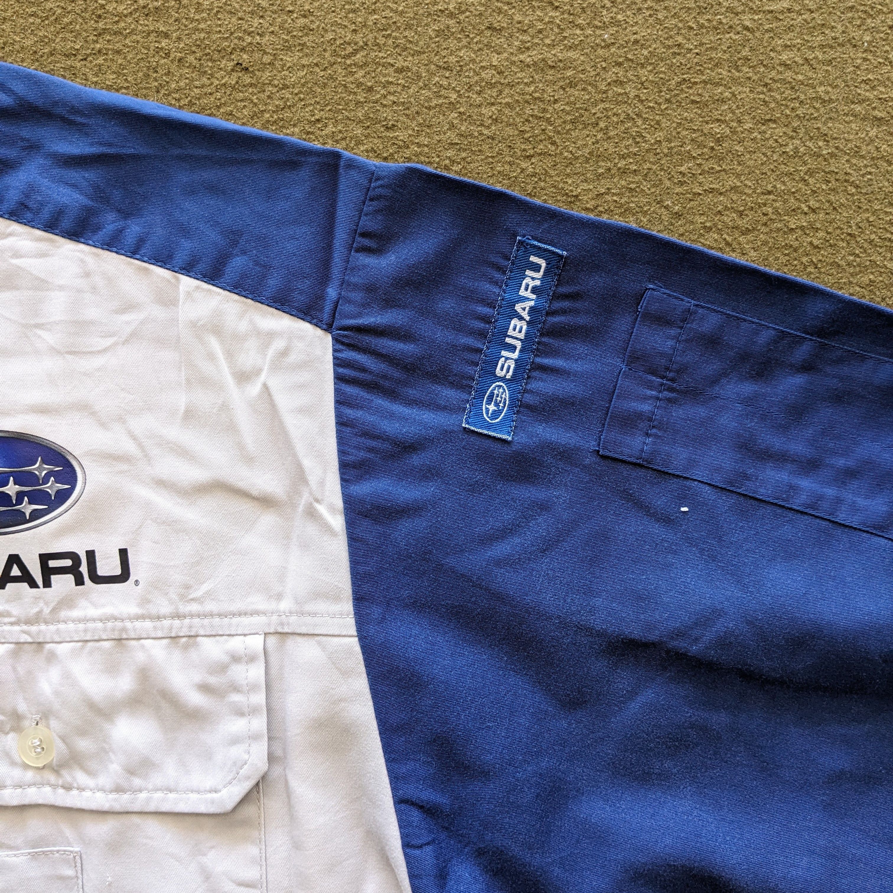 Japanese Brand Vintage SUBARU Japanese Racing Team Custom Japan Shirts Size US L / EU 52-54 / 3 - 4 Thumbnail