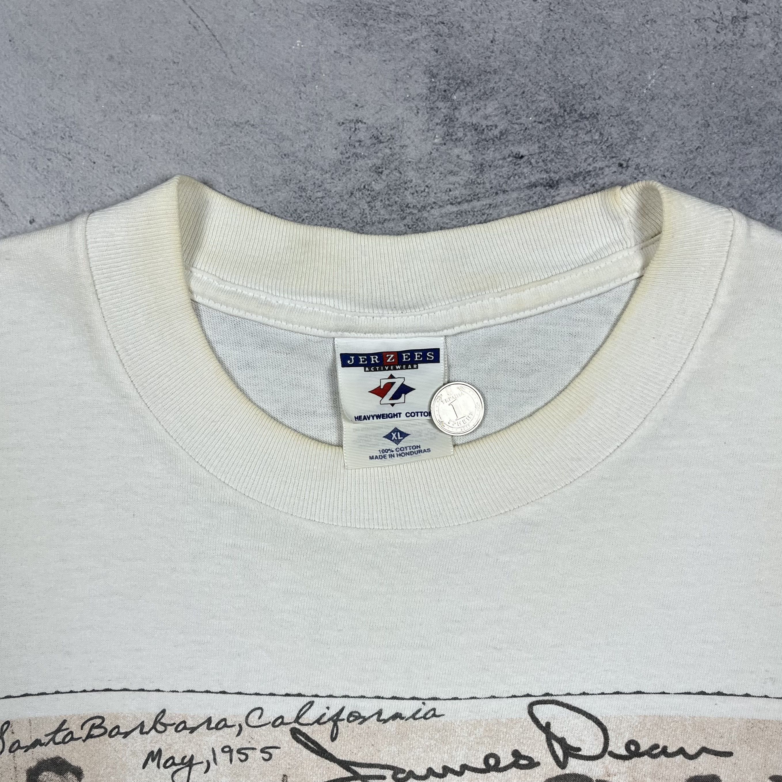 Vintage Vintage James Dean Movie Actor T Shirt 1999 Size US XL / EU 56 / 4 - 8 Thumbnail