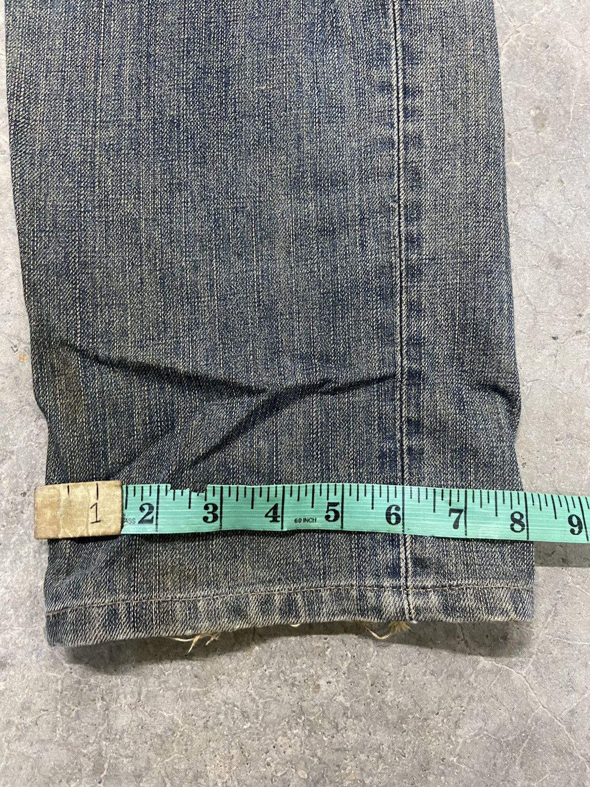 Beauty Beast Vintage Edwin Jeans Distressed Denim if 6 was 9 edwin 505ZZ Size US 33 - 16 Thumbnail