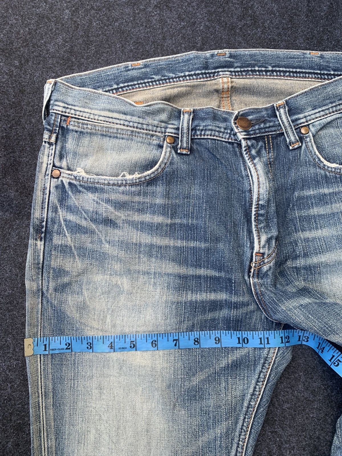 Wrangler Vintage Flare Wrangler lights wash jeans. Size US 36 / EU 52 - 4 Thumbnail