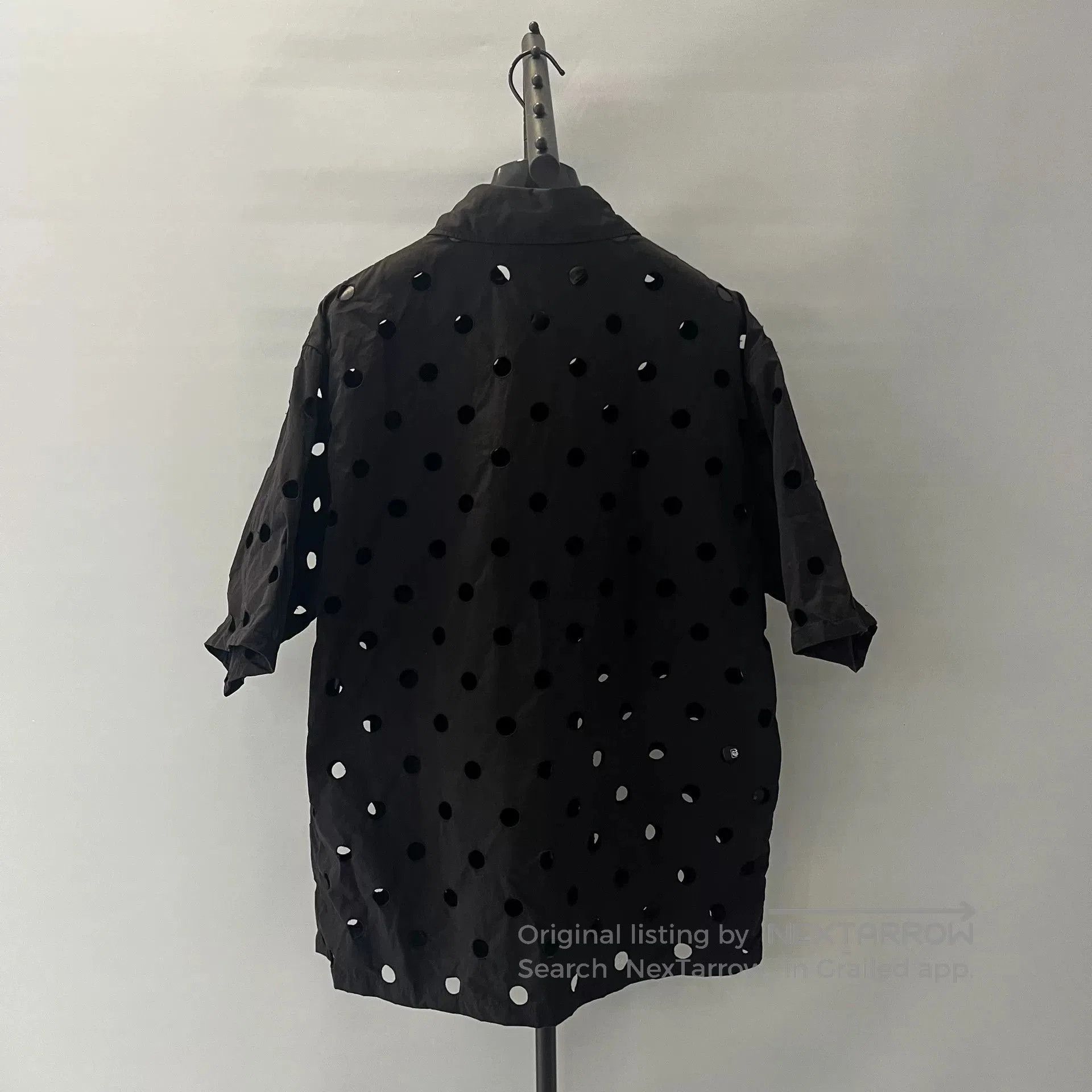 Prada PRADA Show Black Shirt with Holes. Size US XL / EU 56 / 4 - 2 Thumbnail
