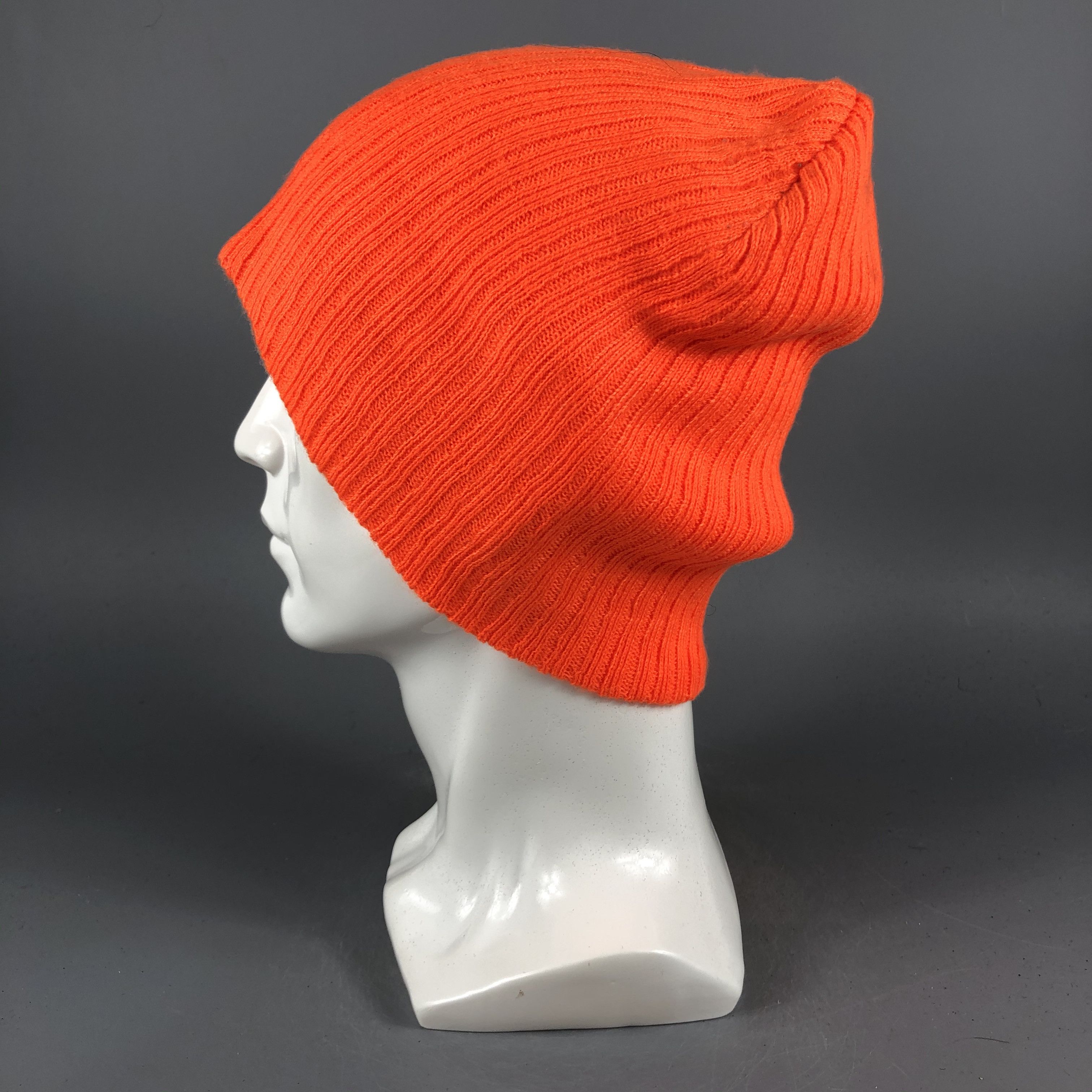 Japanese Brand × Vintage Beams Cuffless Orange Beanie Snow Hat Snow Cap -D1020 Size ONE SIZE - 1 Thumbnail