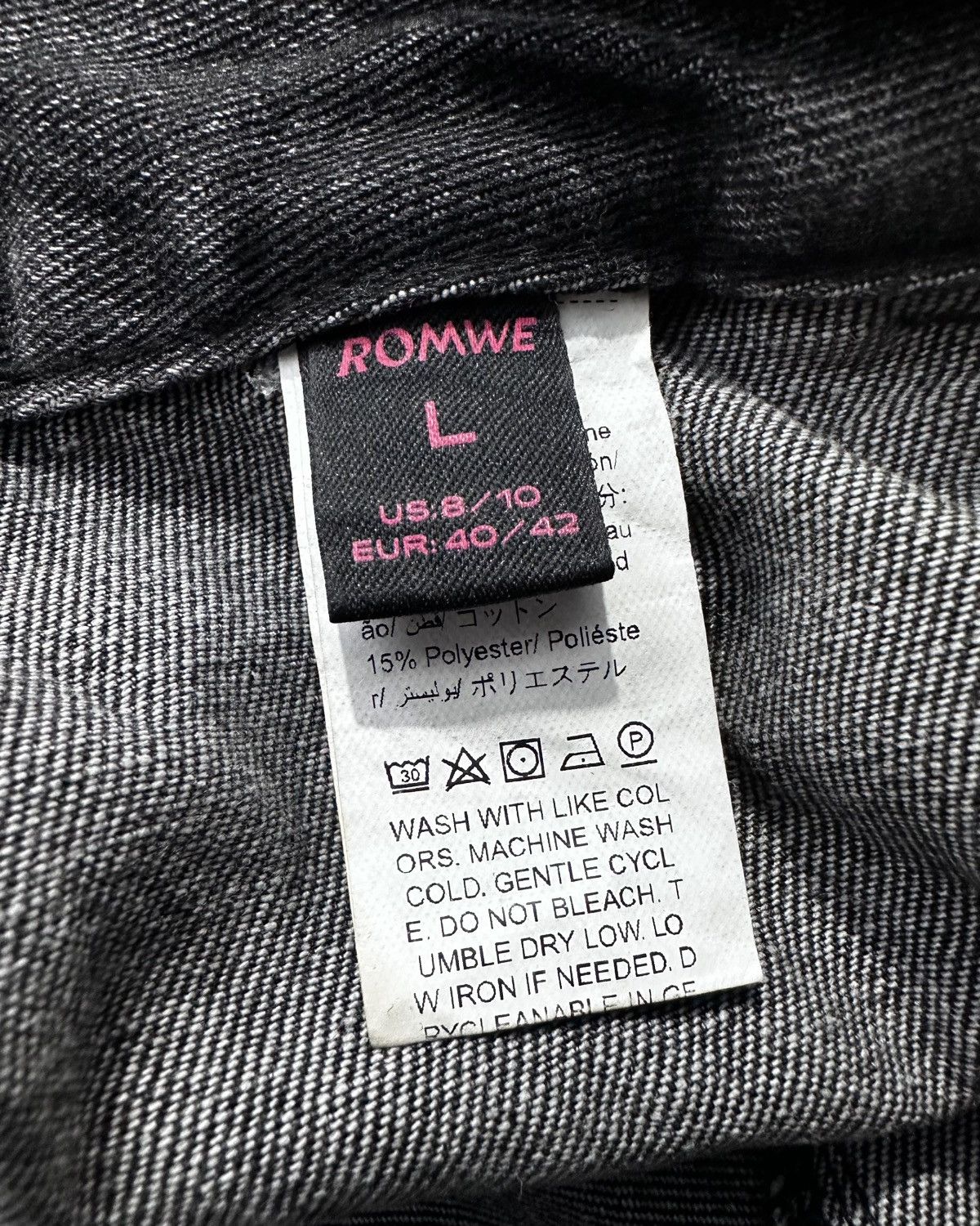 Vintage Y2k Romwe Bondage Wide Leg Denim Pants Jnco Dogtown Fubu Size US 29 - 6 Thumbnail