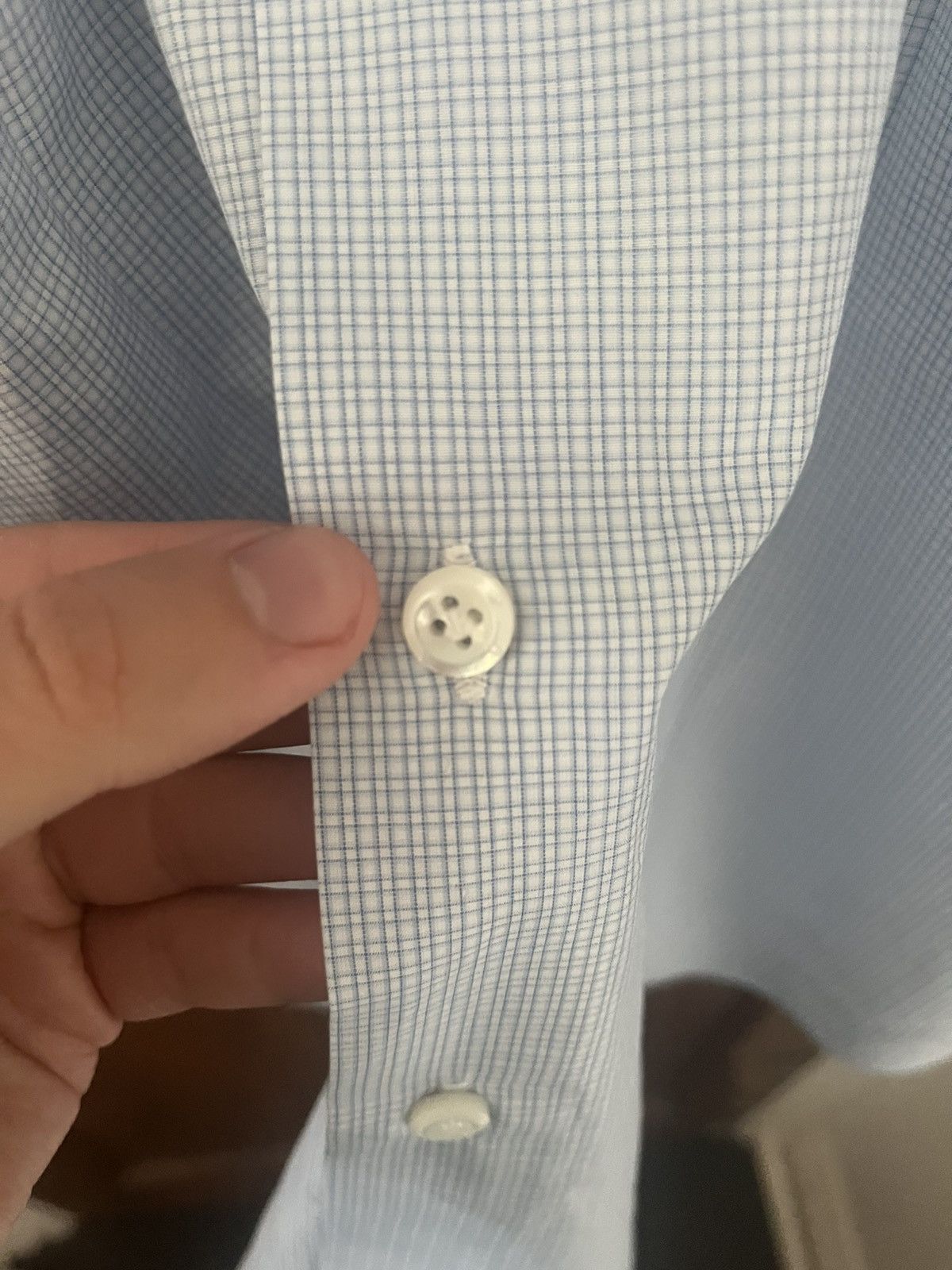 Cesare Attolini Cesare attolini blue and white shirt size 38 15 Size US S / EU 44-46 / 1 - 4 Thumbnail