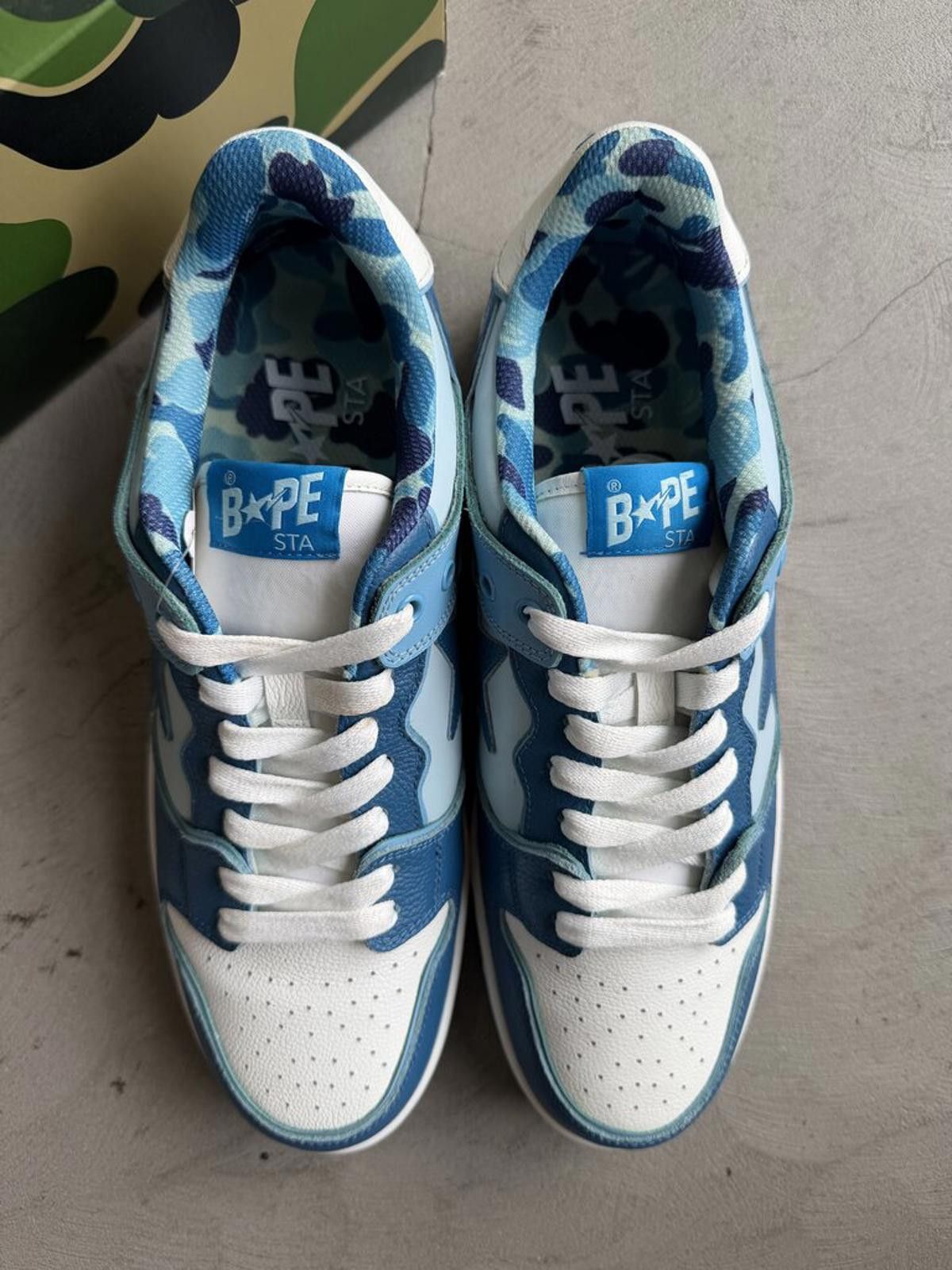 Bape Bape Sk8sta Low Blue Sz. 12 Size US 12 / EU 45 - 3 Thumbnail