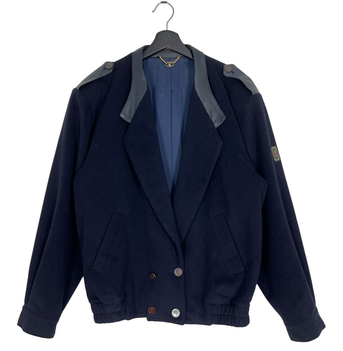 Roberta di Camerino 80s Vintage Roberta di Camerino Wool Leather Jacket Size US L / EU 52-54 / 3 - 1 Thumbnail