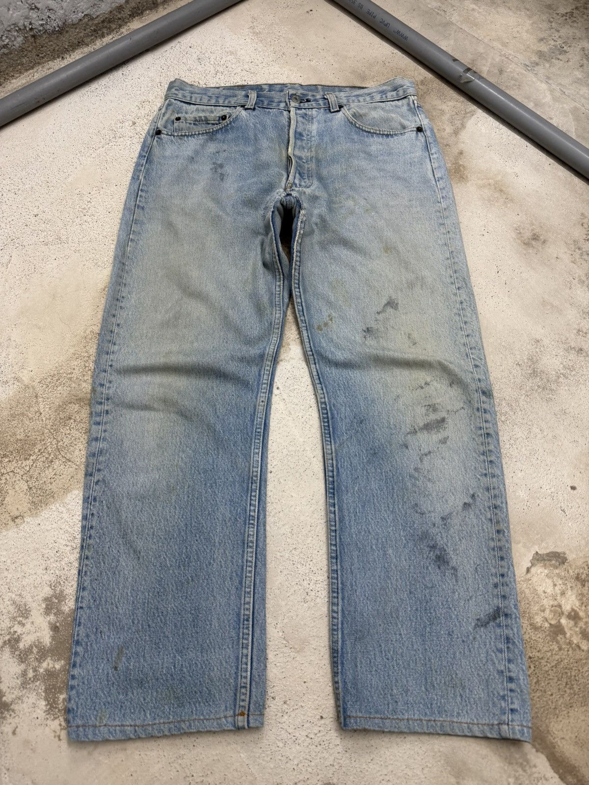 Levi's Vintage Levis 501 Buttonfly Distressed Repaired Denim Pants Size US 32 / EU 48 - 1 Thumbnail