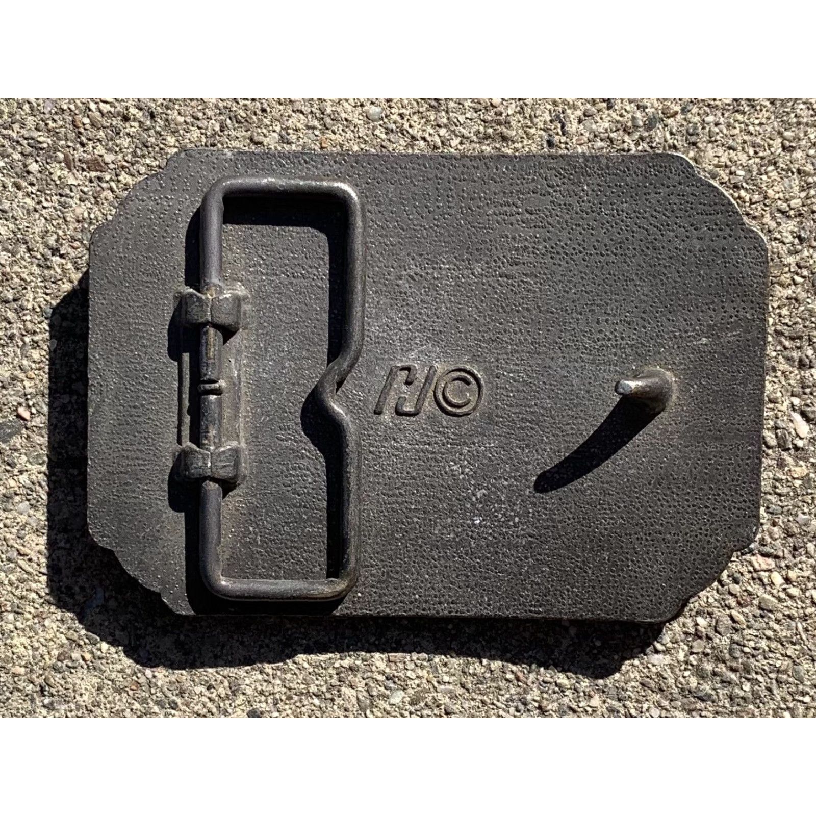 Vintage VINTAGE Raleigh Lights Rodeo 1981 Belt Buckle RJ c Western Cowboycore Belt Buckle Mens Womens Adults Unisex Brass 1980s Rockabilly Size ONE SIZE - 3 Thumbnail