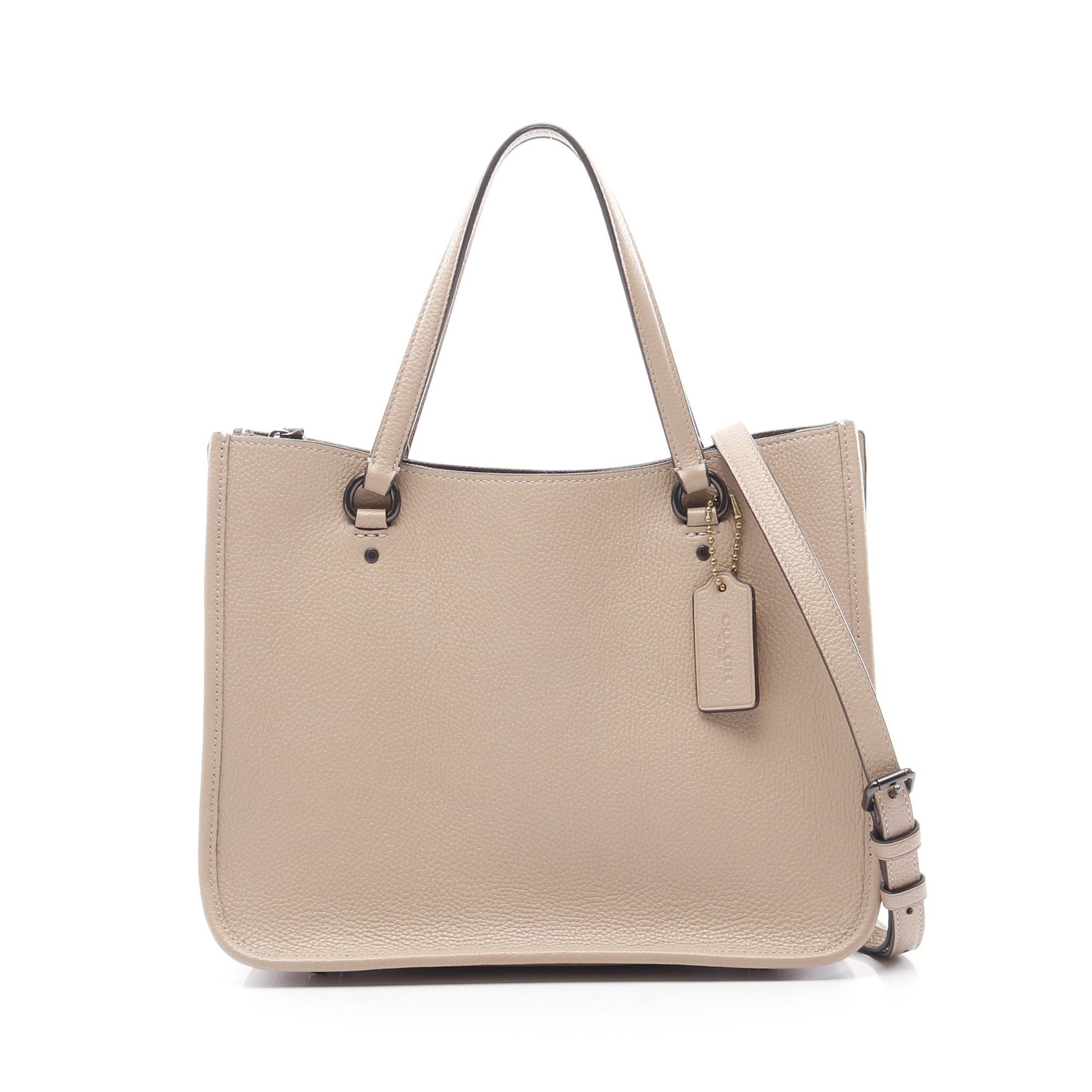 Coach Coach Tyler Carryall 28 Handbag Leather Beige Size ONE SIZE - 1 Thumbnail