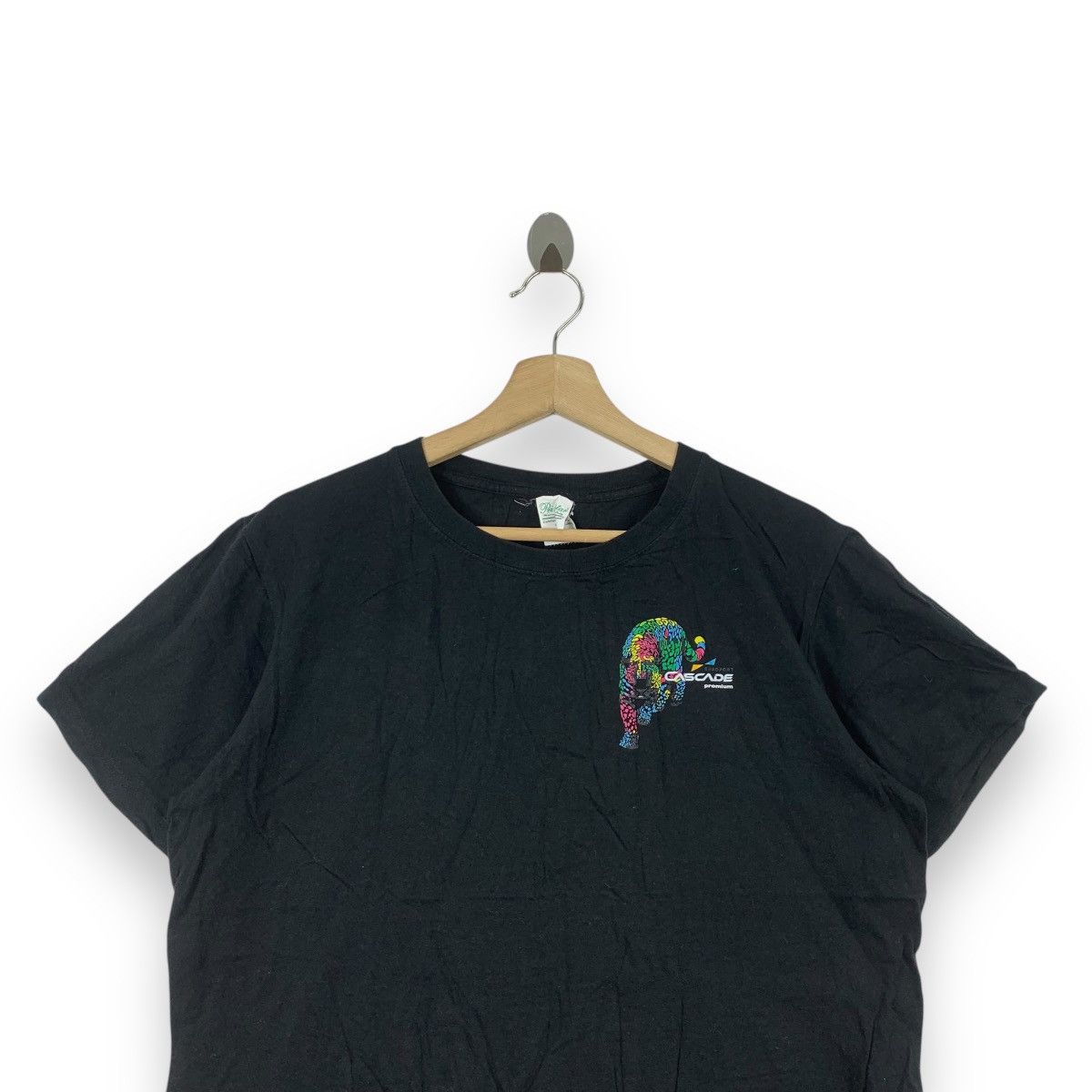 Japanese Brand EUROPORT CASCADE PREMIUM Japan Tiger Illustration Tee Shirt Size L / US 10 / IT 46 - 2 Thumbnail