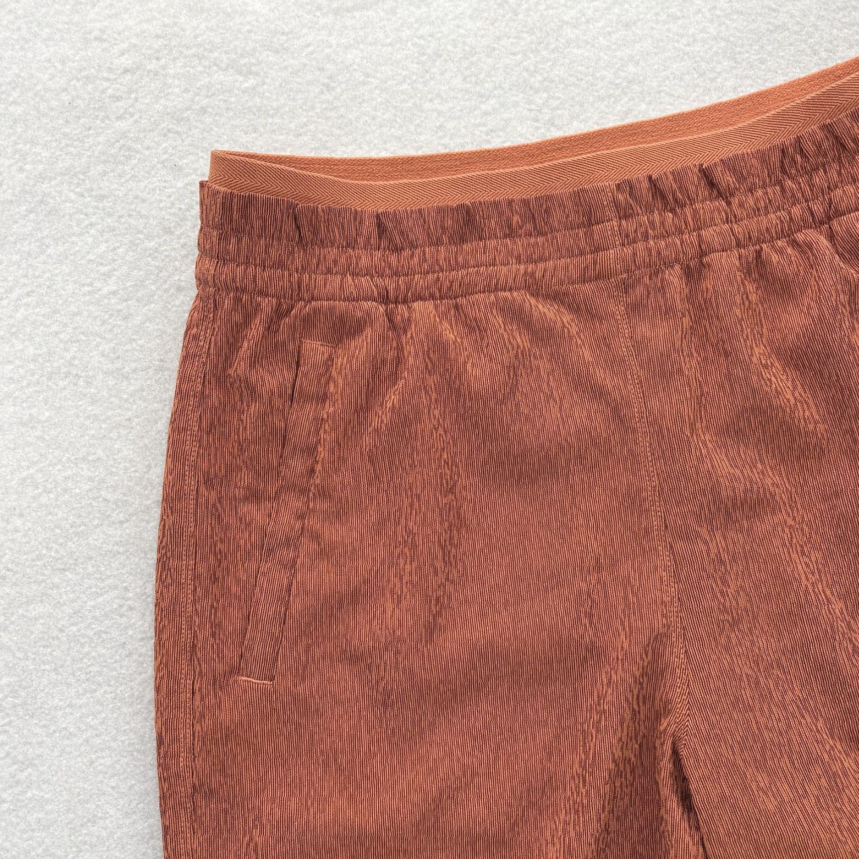 Athleta Athleta Echo Wide Leg Cropped Pants Womens 8 Sunburst Clay Orange Pull On Lounge Size 30" / US 8 / IT 44 - 3 Thumbnail