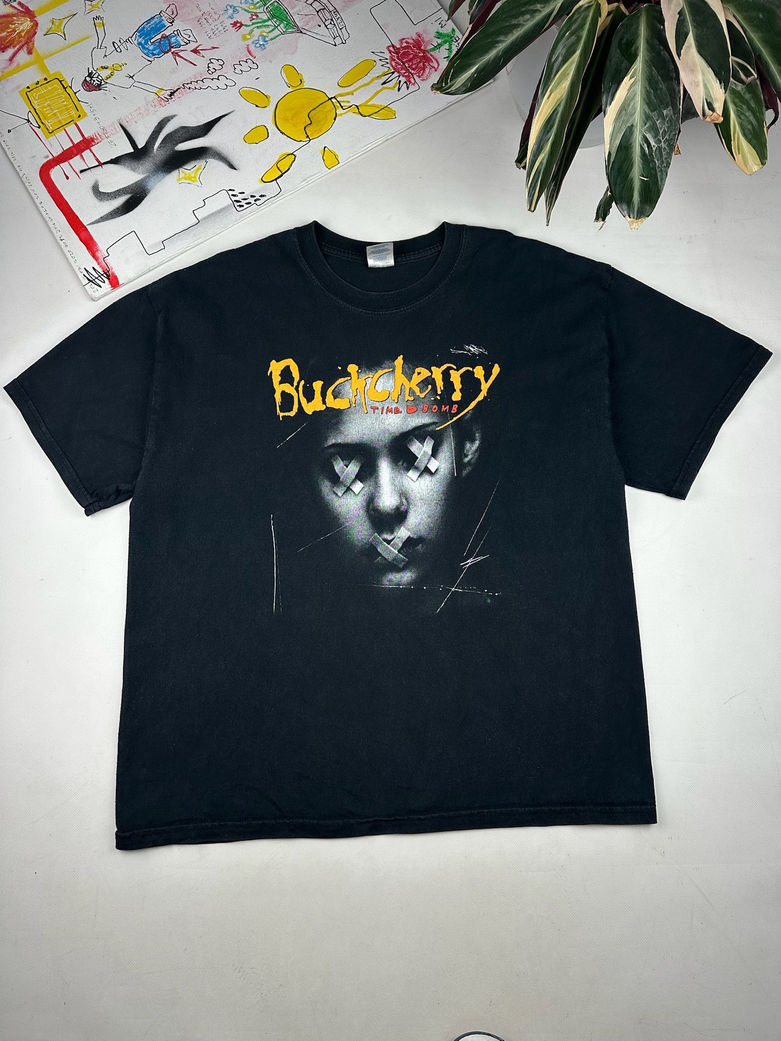 Vintage Vintage buckcherry time bomb t shirt early 2000s Size US XL / EU 56 / 4 - 1 Thumbnail