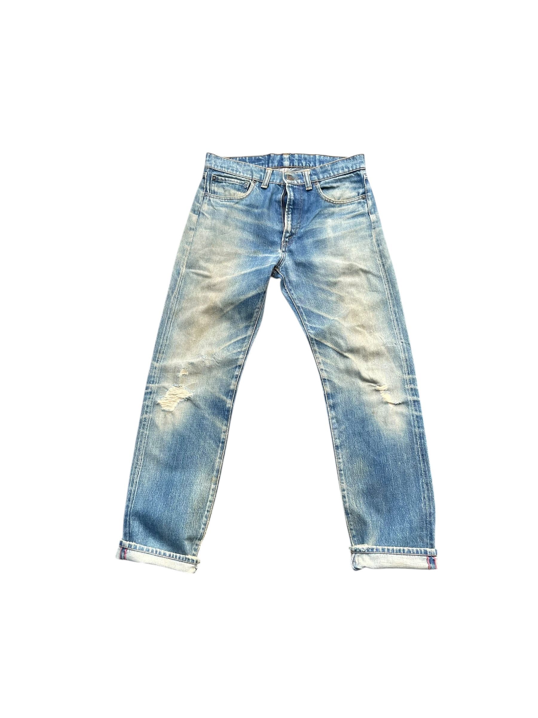 HRMTG Japan Vintage HR Market Selvedge Distresed Denim Size US 31 - 1 Thumbnail