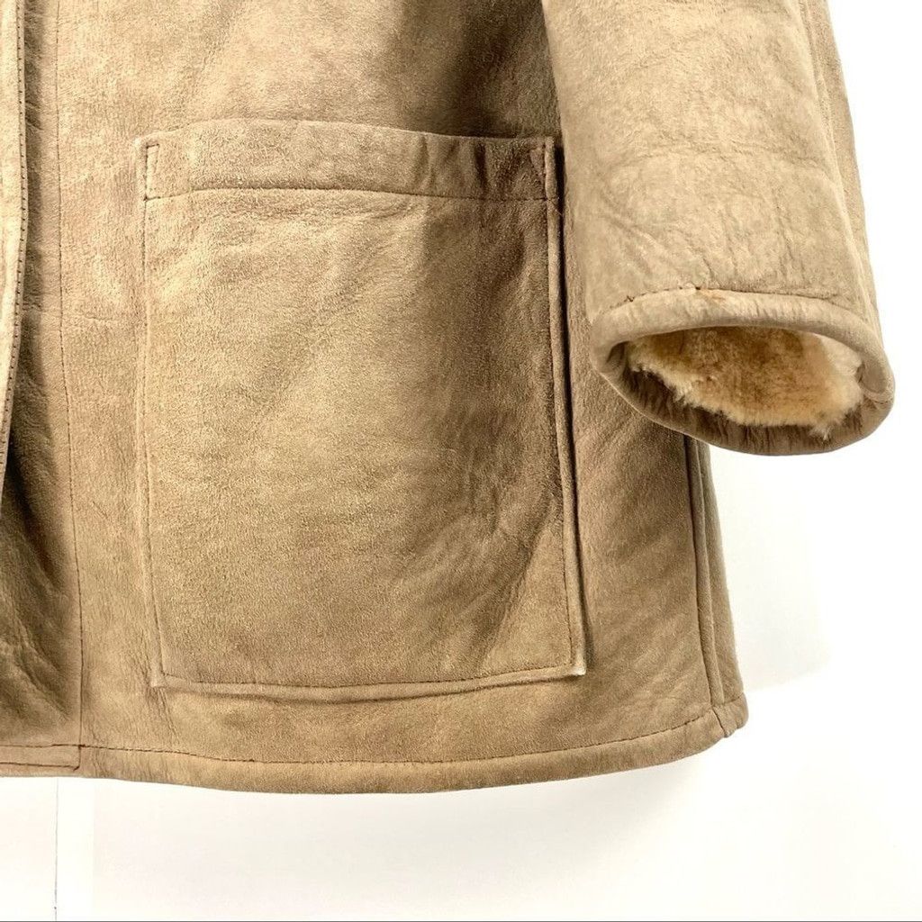 Other Gamulux Argentinian Sherpa Lined Nubuck Button-Up Coat M/L Size M / US 6-8 / IT 42-44 - 5 Thumbnail