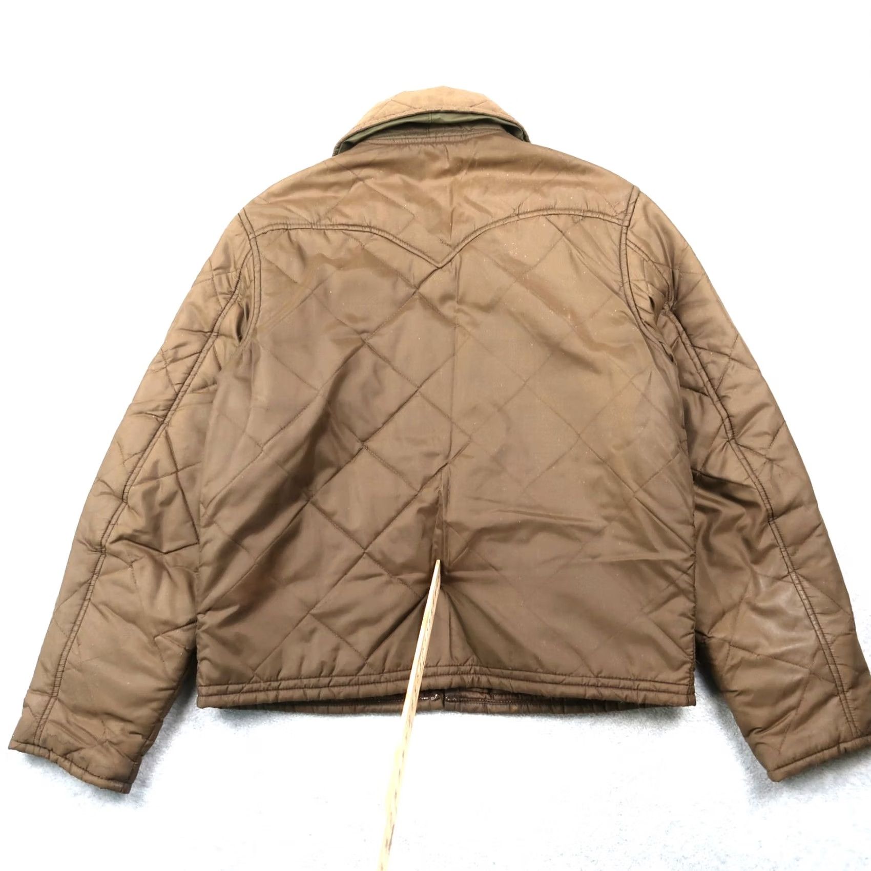 Doublet VINTAGE Double K Western Jacket Mens L Brown Quilted Zip 70s EXP - Image may show stains and wear Size US L / EU 52-54 / 3 - 2 Thumbnail