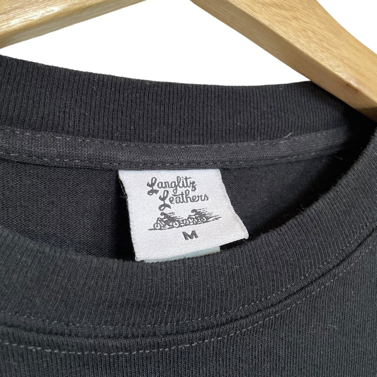 Vintage Langlitz Leathers USA Founder Longsleeve Motorcycle Tee Size US M / EU 48-50 / 2 - 8 Thumbnail