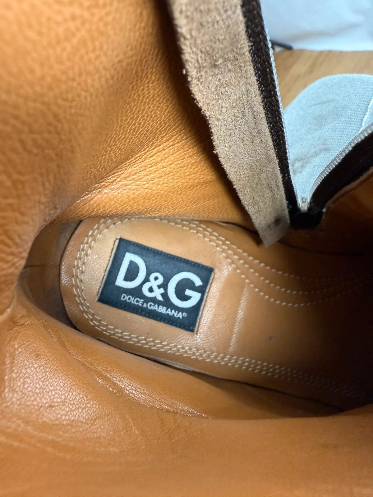 Dolce & Gabbana Dolce & Gabbana Chelsea Boots Ankle Zip Brogue sie 40.5 Size US 7.5 / EU 40-41 - 11 Thumbnail
