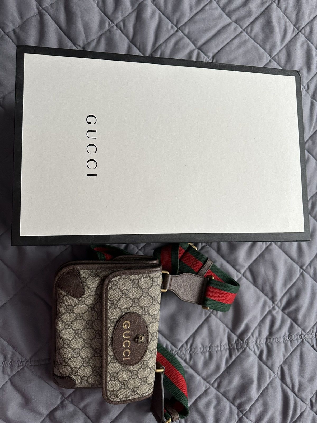 Gucci Gucci Men’s Tiger Shoulder Bag Size ONE SIZE - 15 Thumbnail