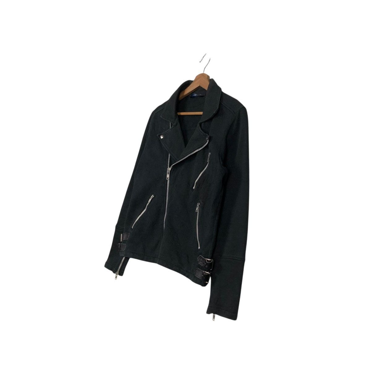 Japanese Brand 🔥VINTAGE CROPPED BIKER JACKET SHIPS DOUBLE COLLAR BONDAGE Size US S / EU 44-46 / 1 - 4 Thumbnail