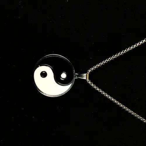 Jewelry Hirasawa x Hara Yin Yang Pendant Neckalce Punk Chain Size ONE SIZE - 3 Thumbnail