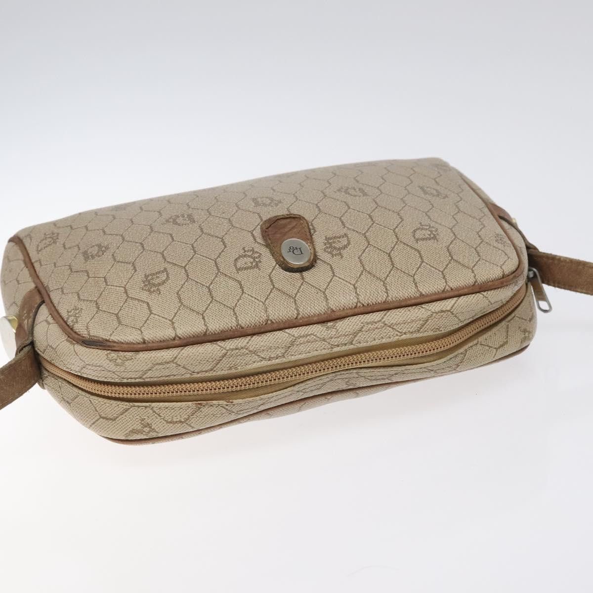 Dior DIOR Honeycomb Canvas Shoulder Bag Pvc Leather Beige Gold Size ONE SIZE - 6 Thumbnail