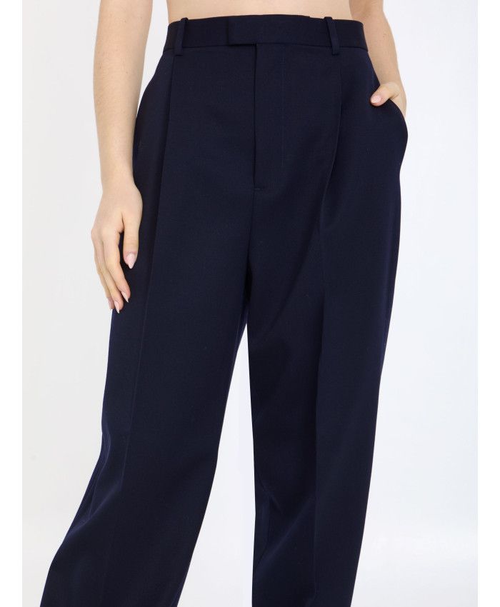 Bottega Veneta o1y0725 Casual Pant in Midnight Blue Size 26" / US 2 / IT 38 - 2 Thumbnail