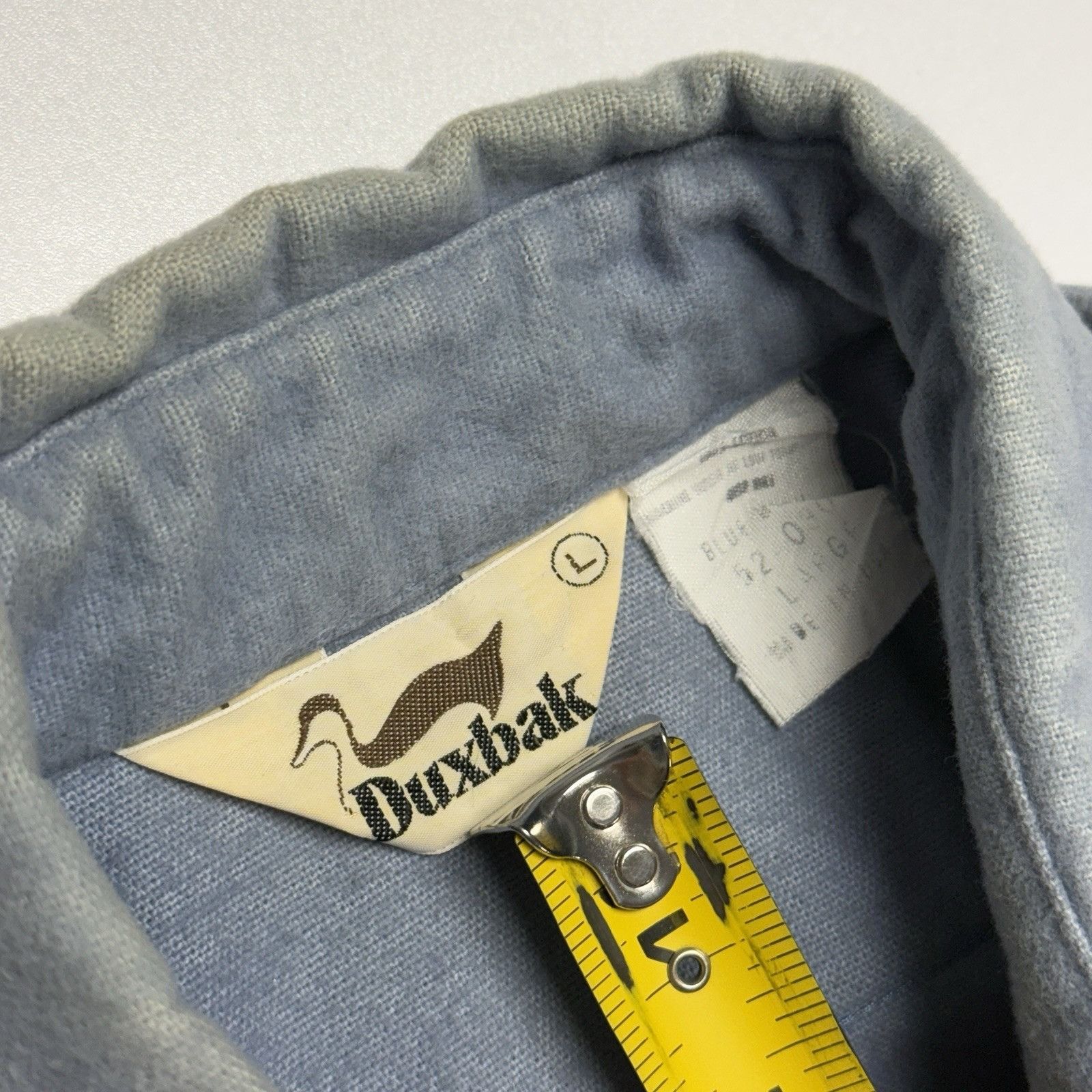 Vintage Vintage Duxbak Shirt Mens Large 22.5x31 Blue Flannel Size US L / EU 52-54 / 3 - 8 Thumbnail