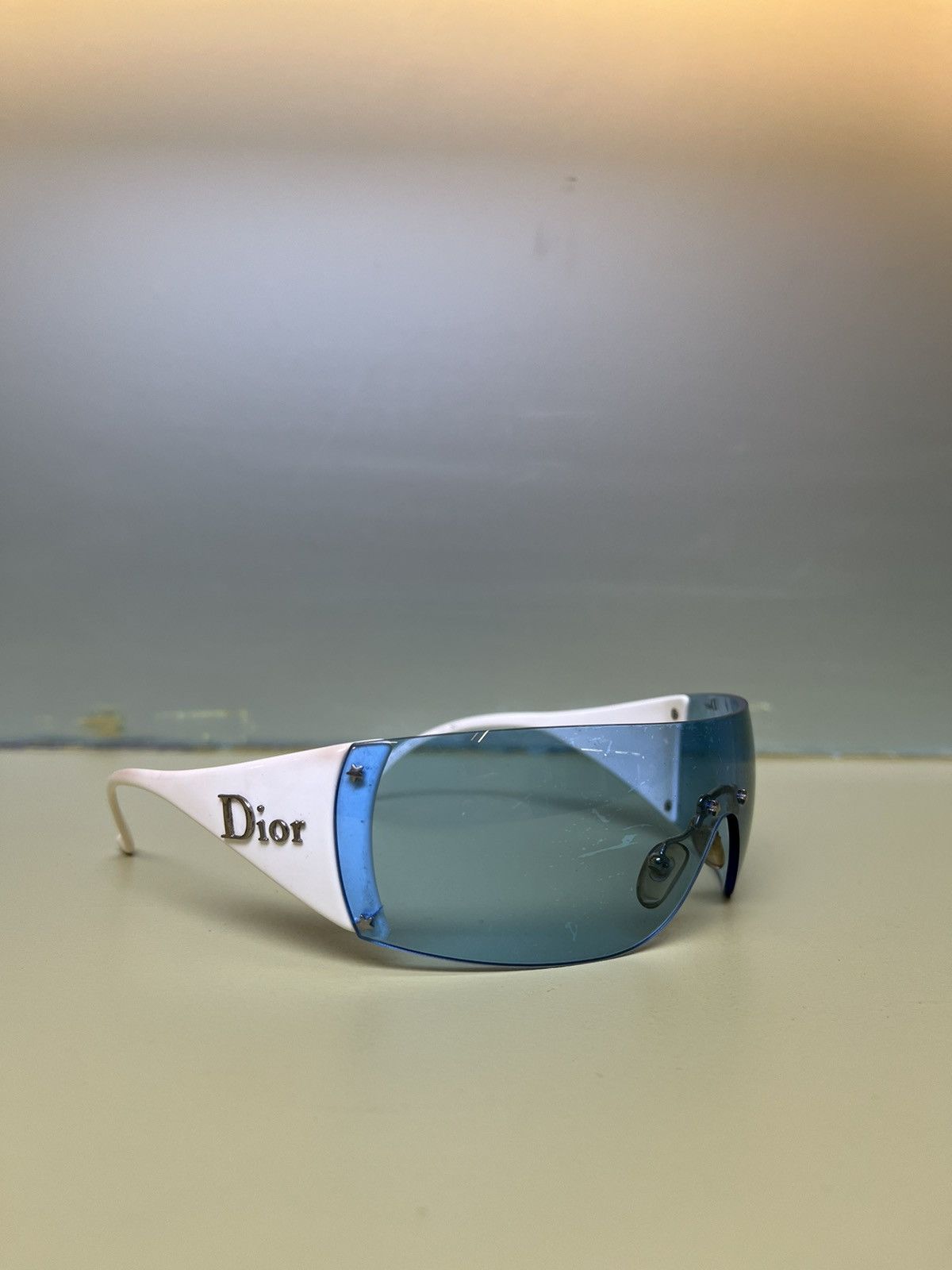 image of Dior Ski5 Rimless Blue Sunglasses, Women's