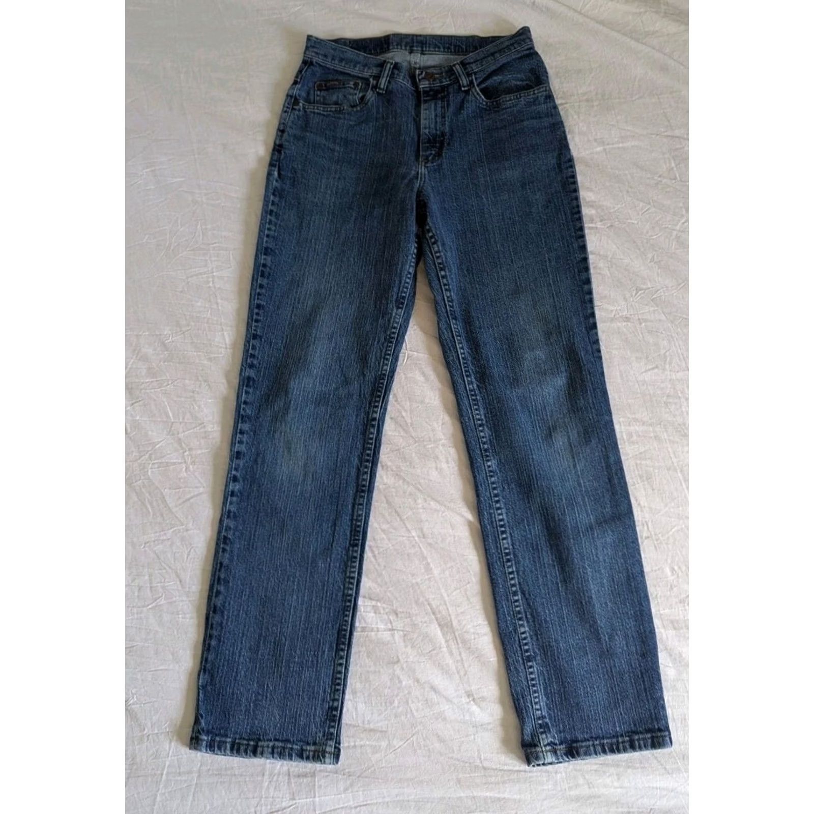 Vintage VINTAGE Riders Jeans Women Medium Wash Mid Rise Straight Leg 5-Pocket Denim 90s Theme Blue Cotton Regular Inseam 30in Size 30" / US 8 / IT 44 - 2 Thumbnail