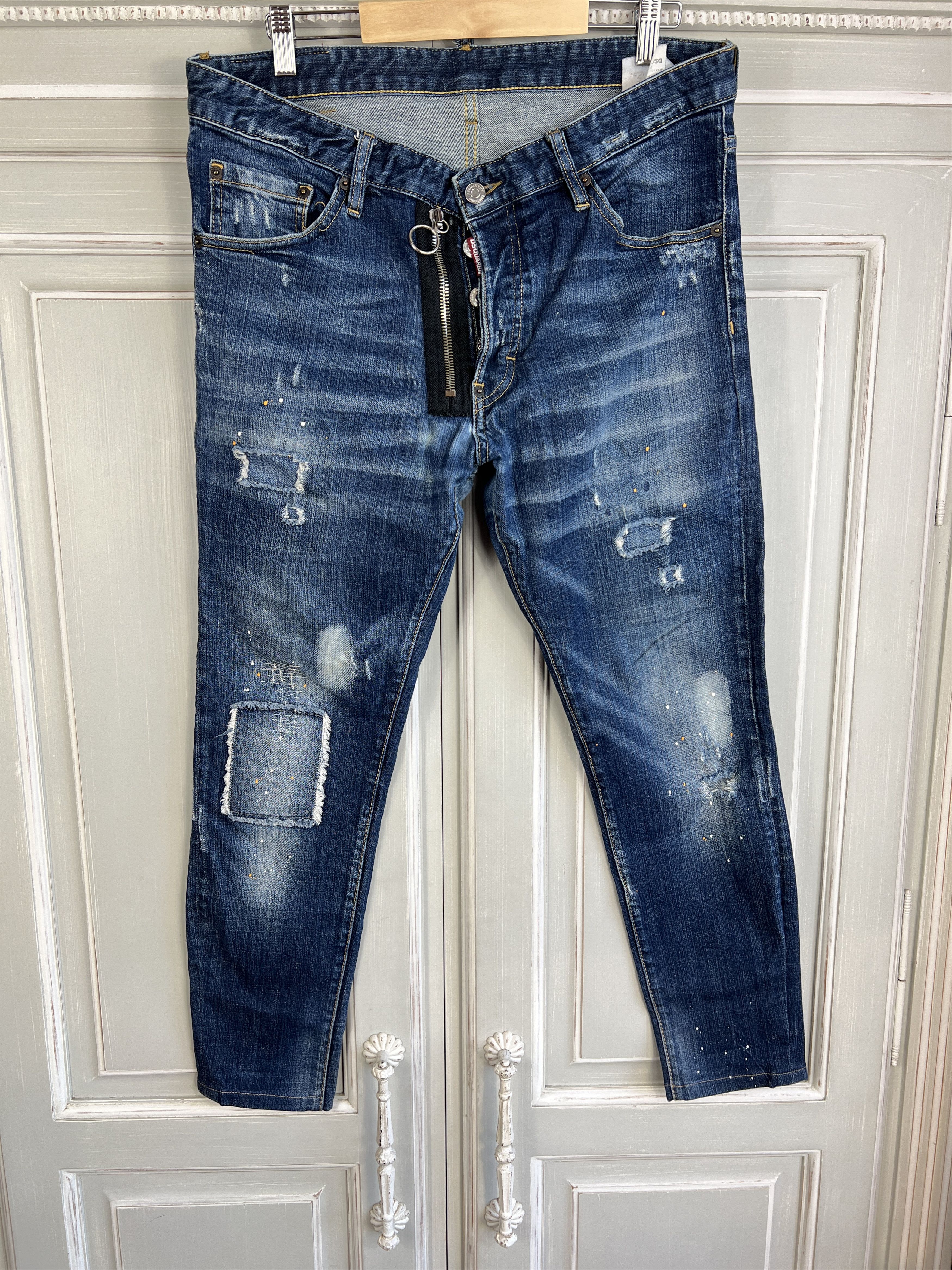 Dsquared2 DSQUARED2 JEANS OVERPRINTED DENIM JEANS SIZE 50 Size US 34 / EU 50 - 1 Thumbnail