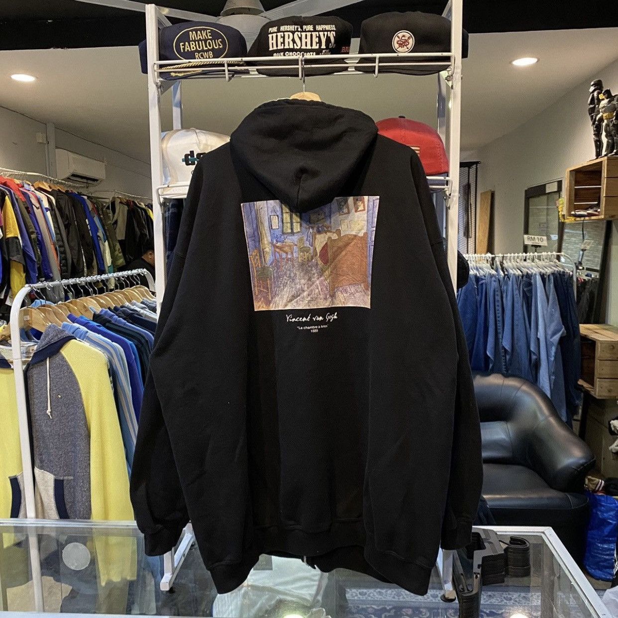 Japanese Brand Rare Japanese Brand Unrelaxing Vincent Van Gogh Hoodie Size US XXL / EU 58 / 5 - 1 Thumbnail