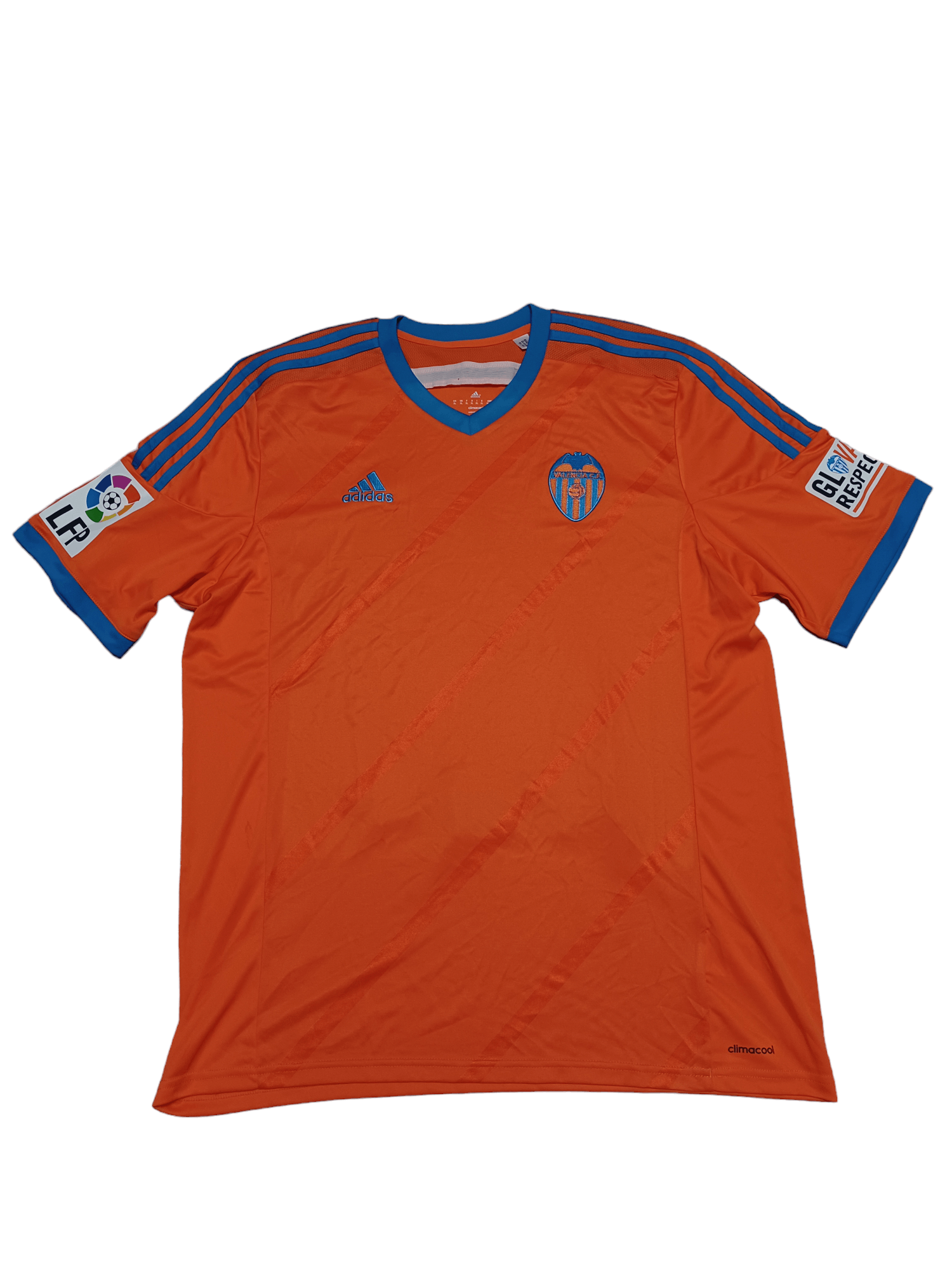 Adidas 2014-2015 CF VALENCIA ADIDAS SECOND KIT JERSEY VINTAGE Size US XL / EU 56 / 4 - 1 Thumbnail