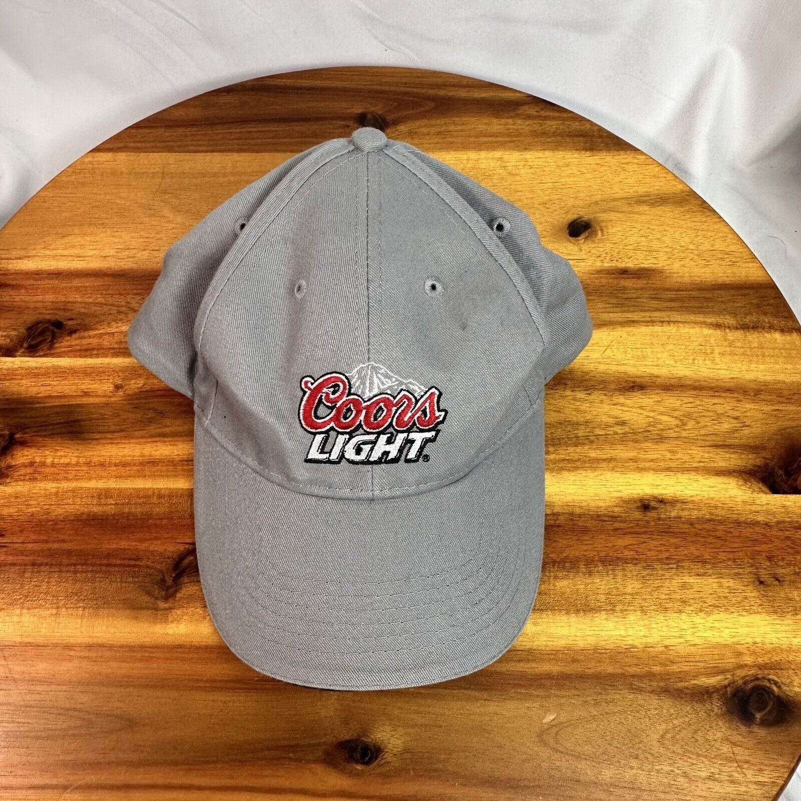 Other Coors Light Hat Cap Strapback Gray Red Embroidered Adjustabl Size ONE SIZE - 10 Thumbnail