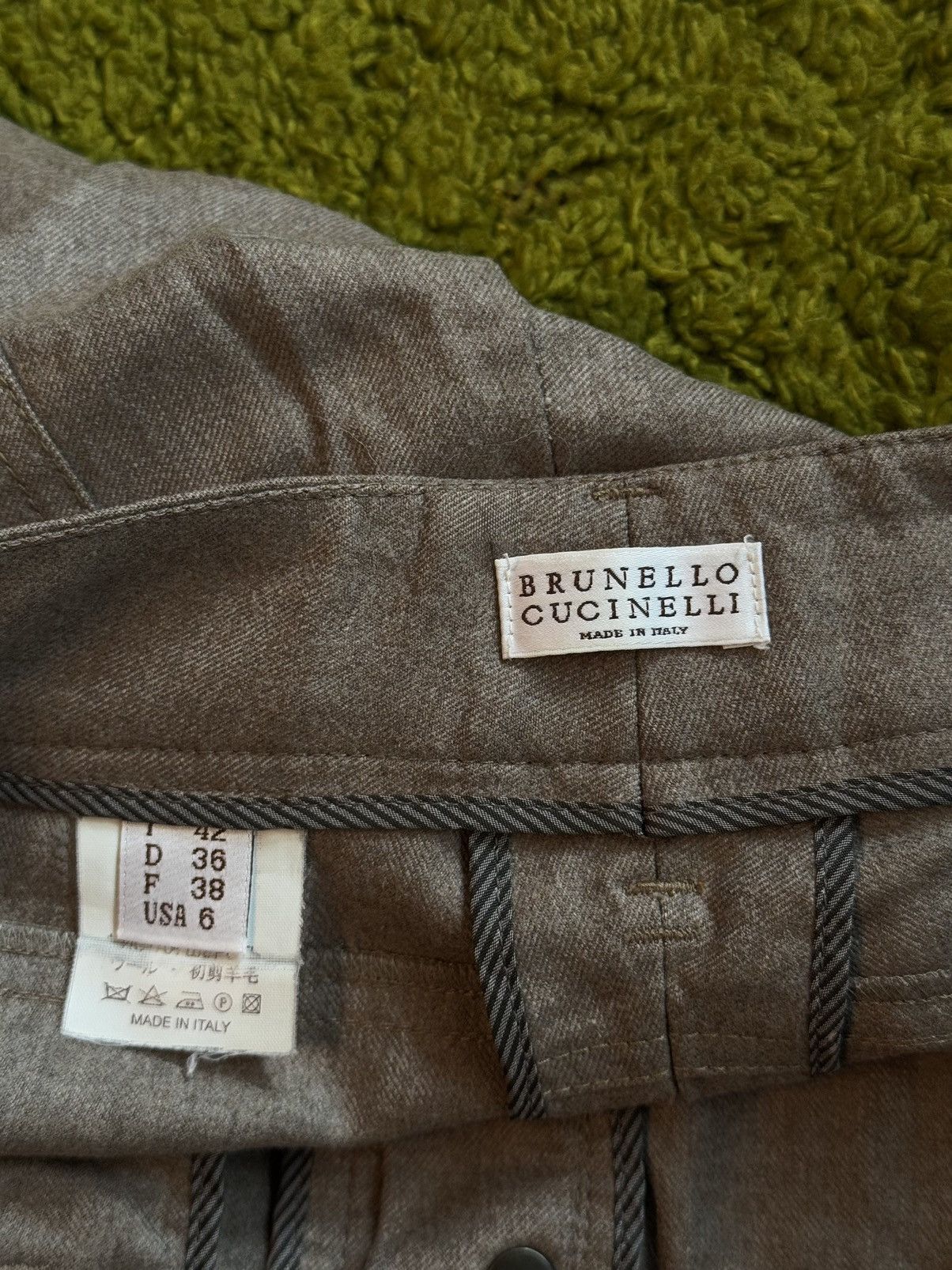 Brunello Cucinelli × Designer Brunello Cucinelli 100% wool luxury pants Size 28" / US 6 / IT 42 - 5 Thumbnail