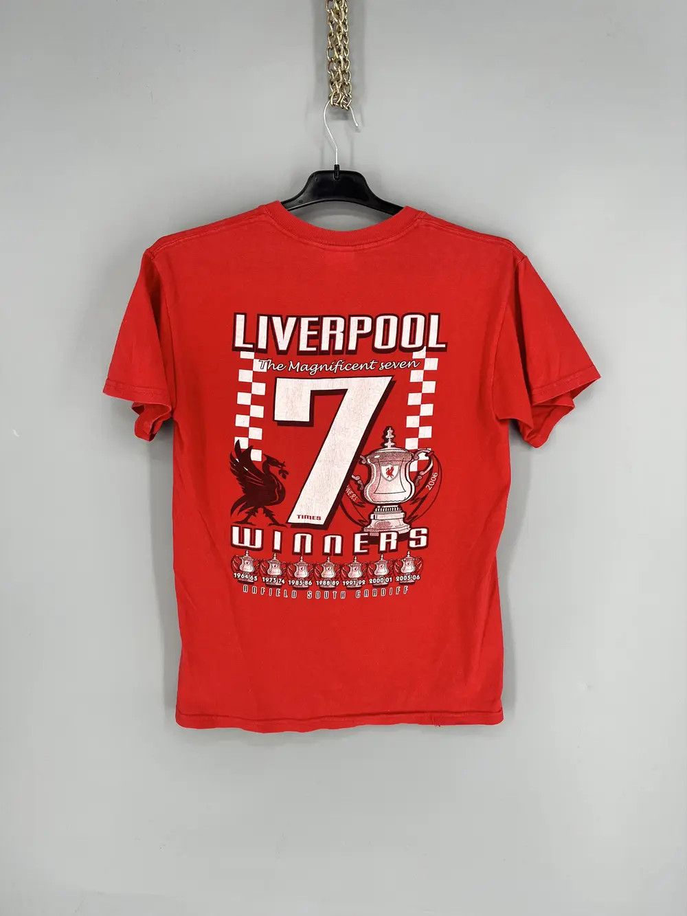 Vintage Vintage Football TShirt Champions League Liverpool Hammers Size US S / EU 44-46 / 1 - 8 Thumbnail