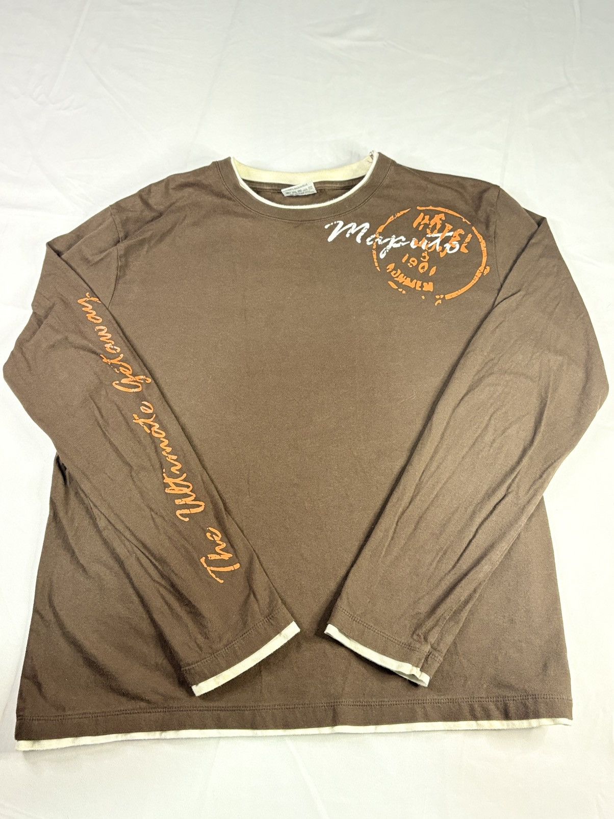 Other y2k Brown Long Sleeve 00s Tee | $25 Size US L / EU 52-54 / 3 - 1 Thumbnail