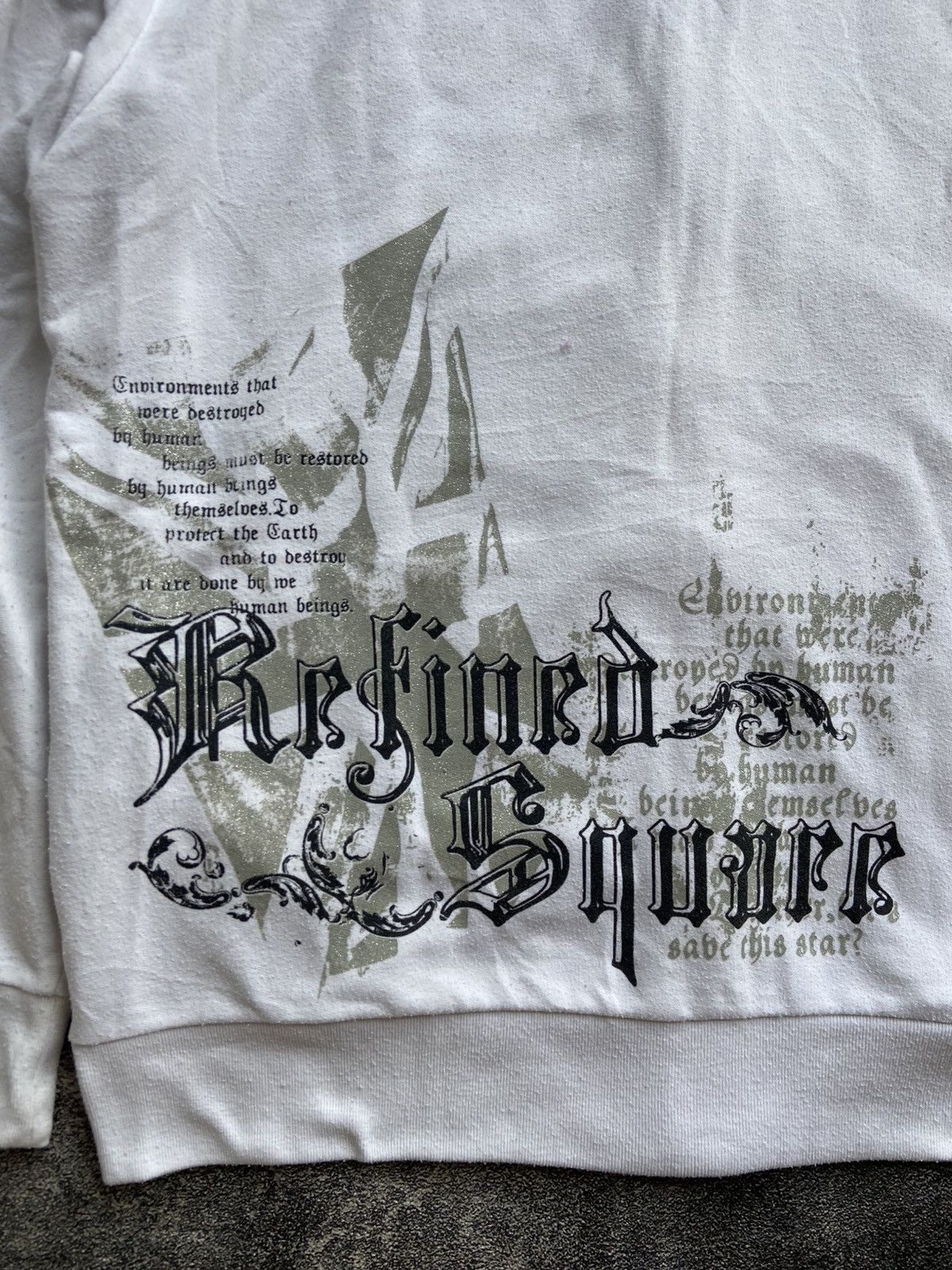 Japanese Brand Euroyal Black Label "Refined Square" Poems Zip Hoodie Size US L / EU 52-54 / 3 - 8 Thumbnail