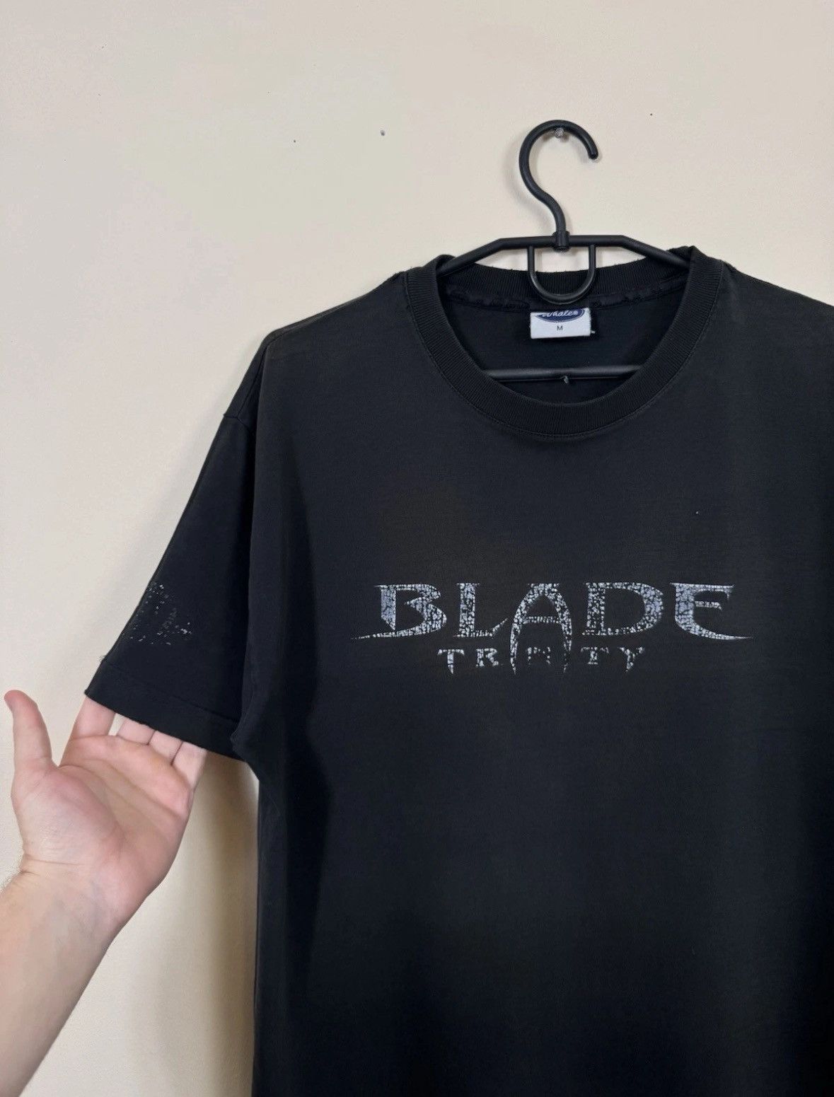 Vintage Vintage Blade Trinity T shirt Matrix 2000s Movie Black M Size US M / EU 48-50 / 2 - 7 Thumbnail
