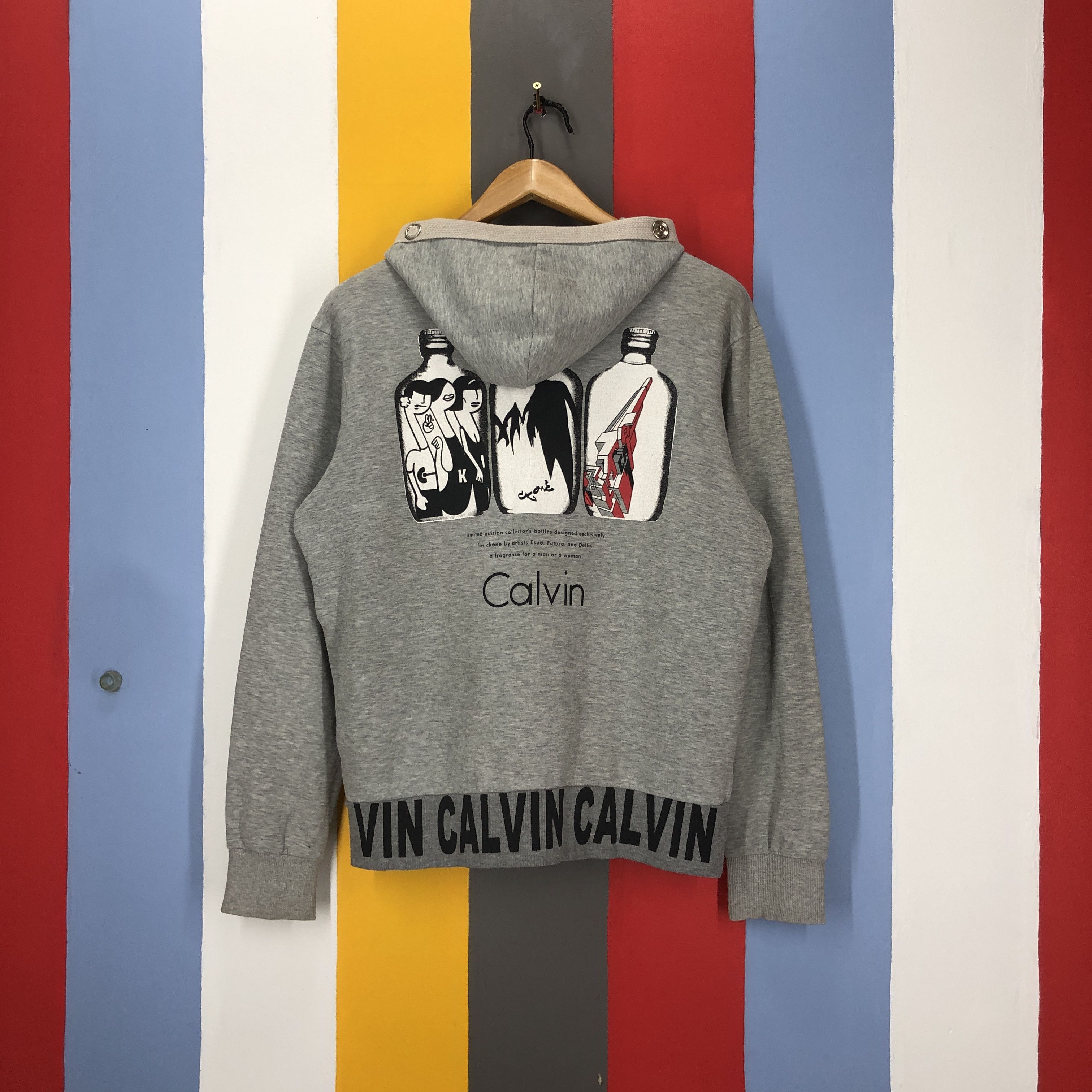 Calvin Klein Y2K Vintage UK CK ONE by YOUNGBOYS Hoodie #1566/01 Size US M / EU 48-50 / 2 - 1 Thumbnail