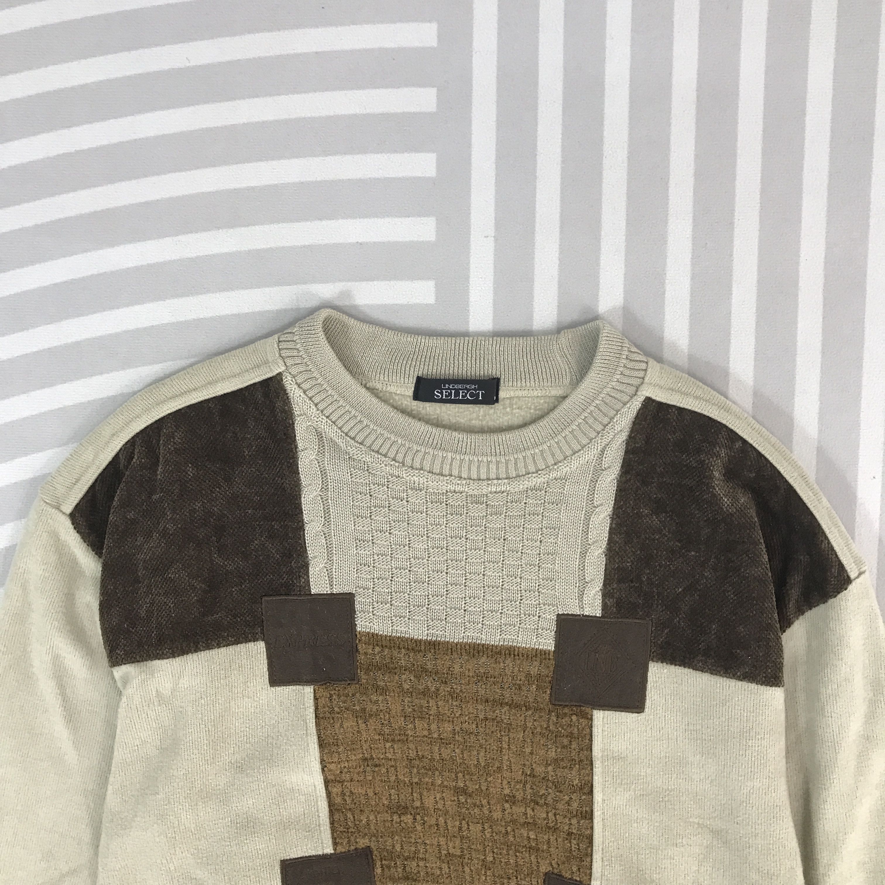 Lindbergh Vintage lindbergh Patchwork Sweatshirt Jacket Size US L / EU 52-54 / 3 - 2 Thumbnail