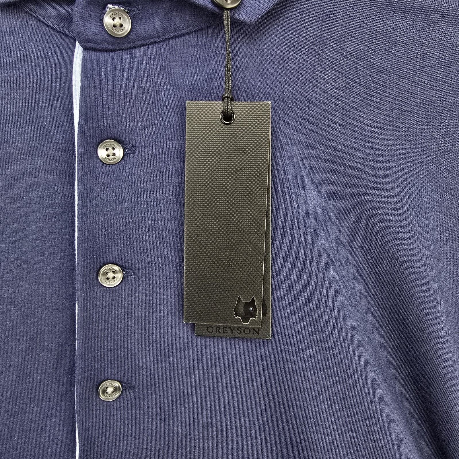 Other Greyson Apache II Long Sleeve Polo Shirt 2XL Maltese Blue Size US XXL / EU 58 / 5 - 5 Thumbnail