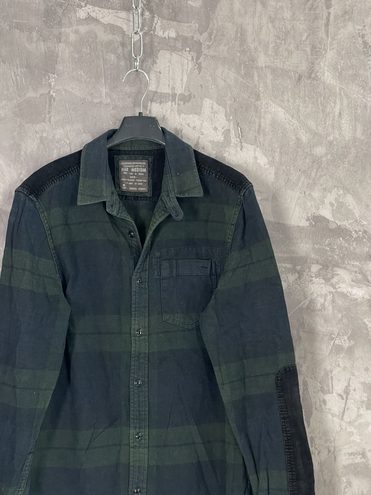Allsaints × Japanese Brand Allsaints Pocket Striped Check Overshirt Jacket Shirt Size US M / EU 48-50 / 2 - 4 Thumbnail