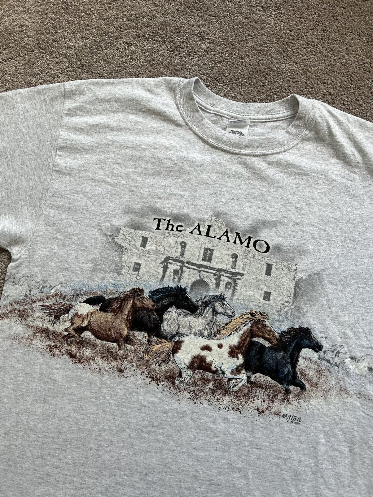 Vintage The Alamo Horses Vintage Tee Size US XL / EU 56 / 4 - 2 Thumbnail