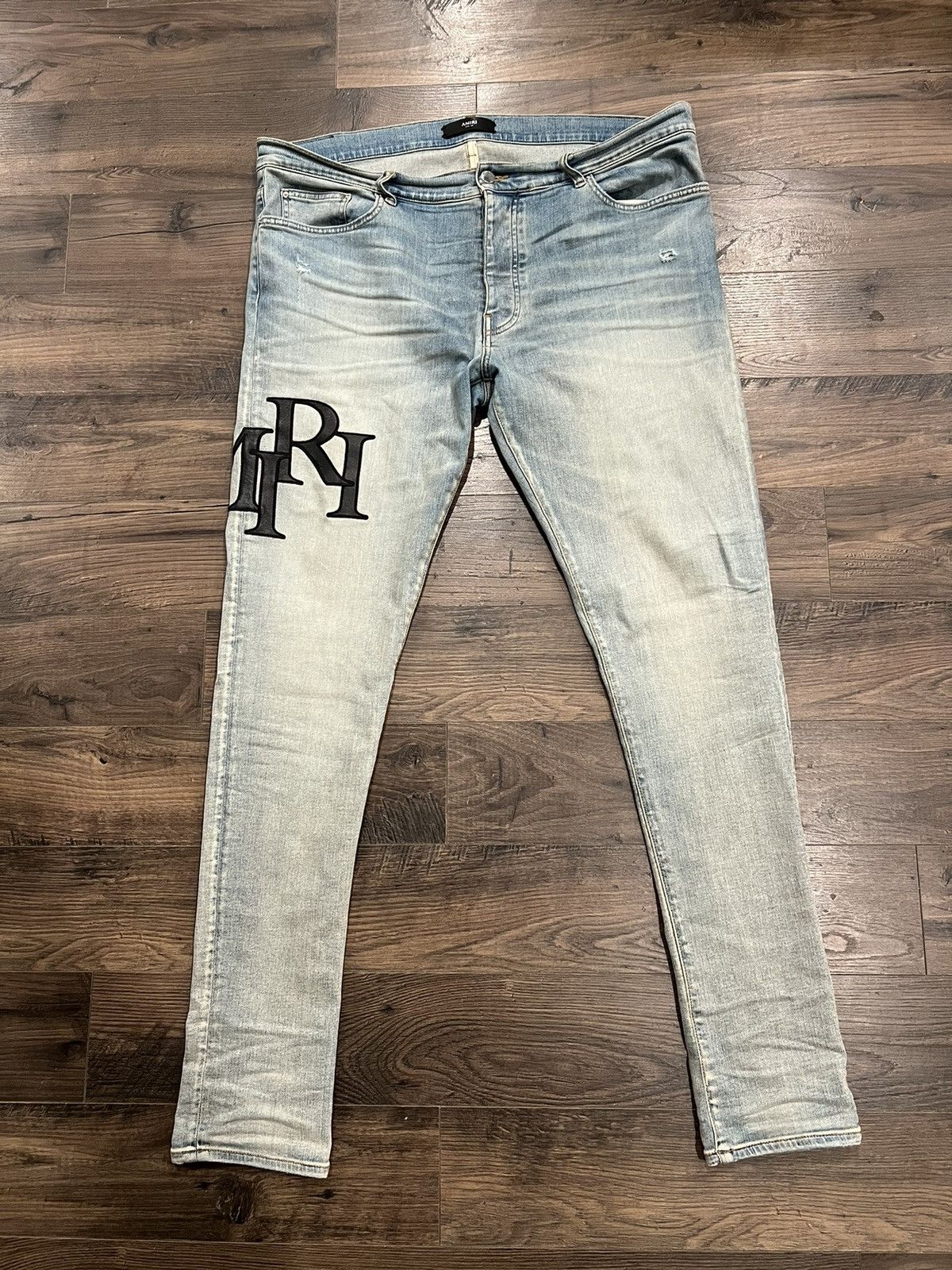 Amiri Amiri Jeans, Leather Amiri Staggered Print Size US 38 / EU 54 - 1 Thumbnail