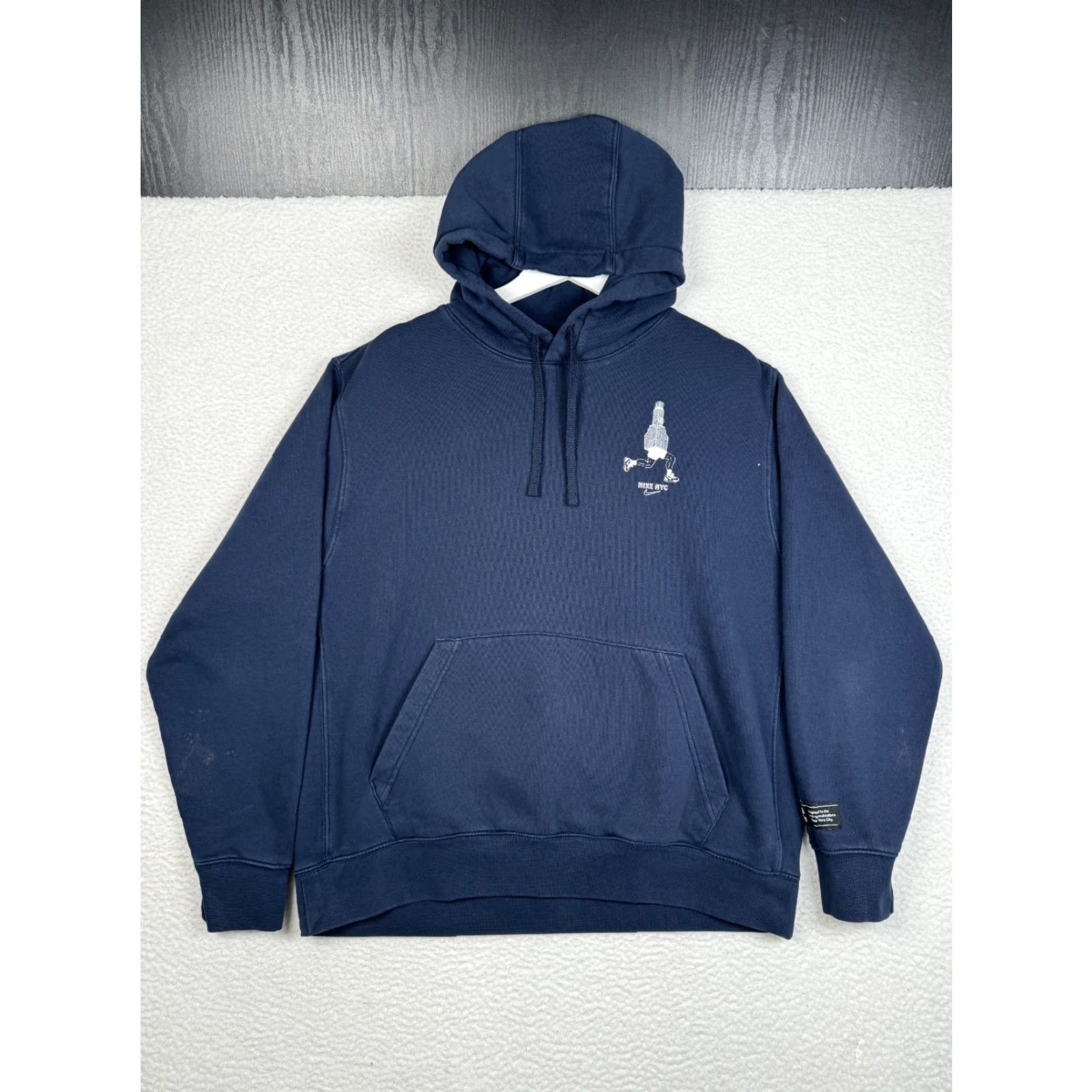 Nike Nike Hoodie Mens Large Navy Blue NYC Always On The Move Pullover Size US L / EU 52-54 / 3 - 2 Thumbnail