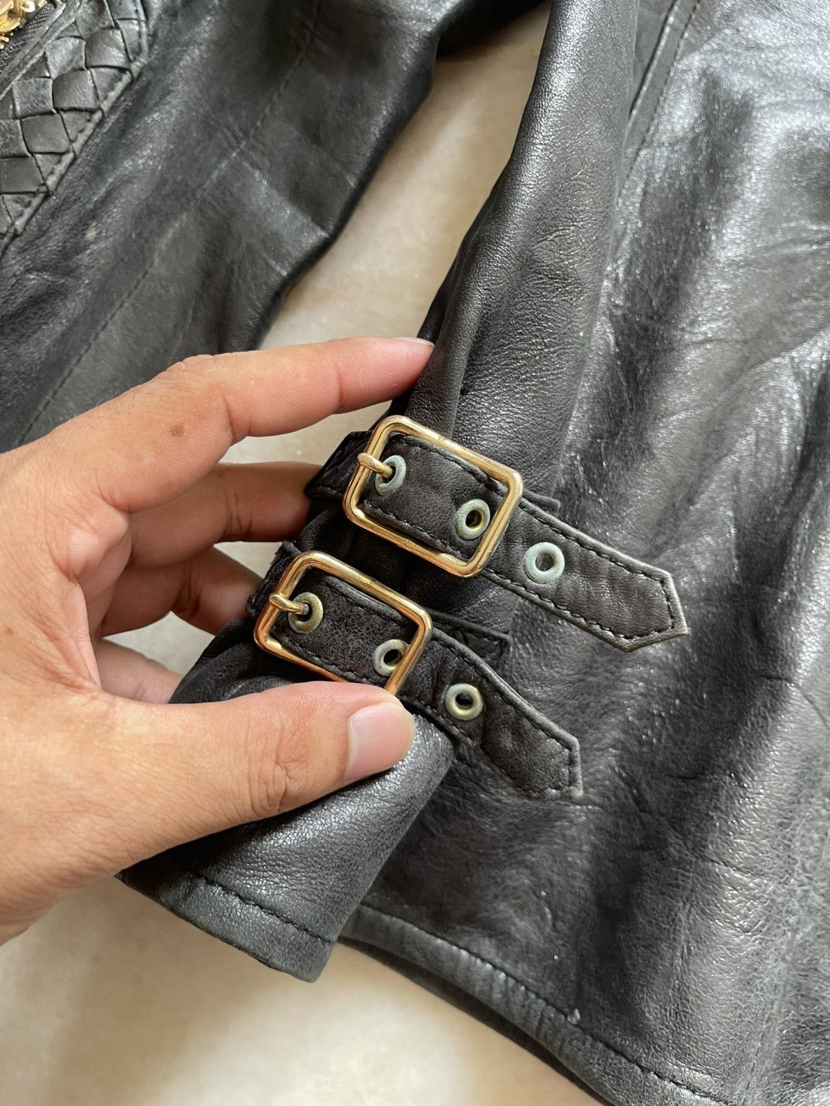 If Six Was Nine 90s Abahouse Ifsixwasnine Leather Rider Jacket 97 Size US S / EU 44-46 / 1 - 14 Thumbnail